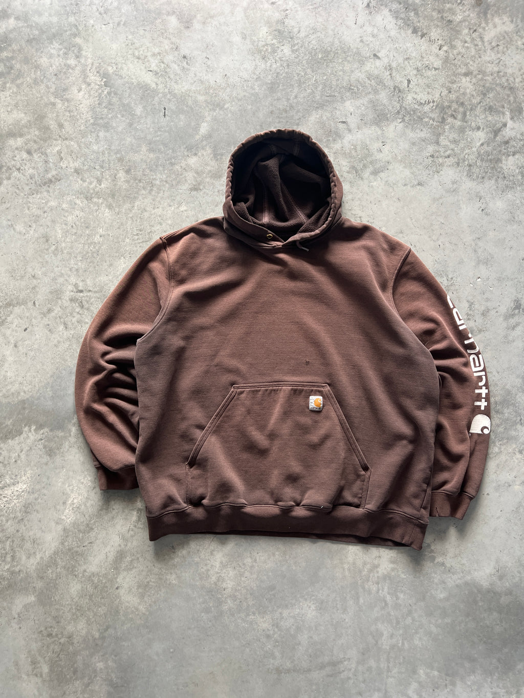Vintage Faded Brown Carhartt Hoodie- XXL
