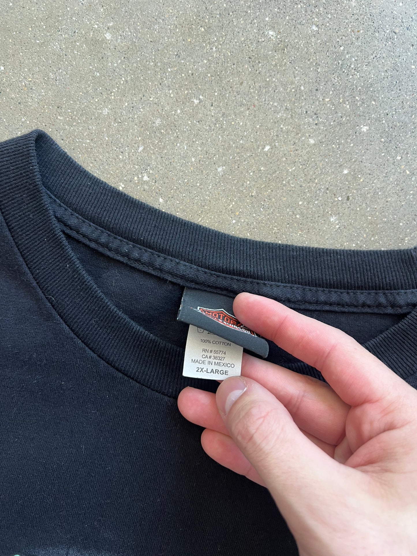 Vintage Black Harley Davidson Shirt - XXL