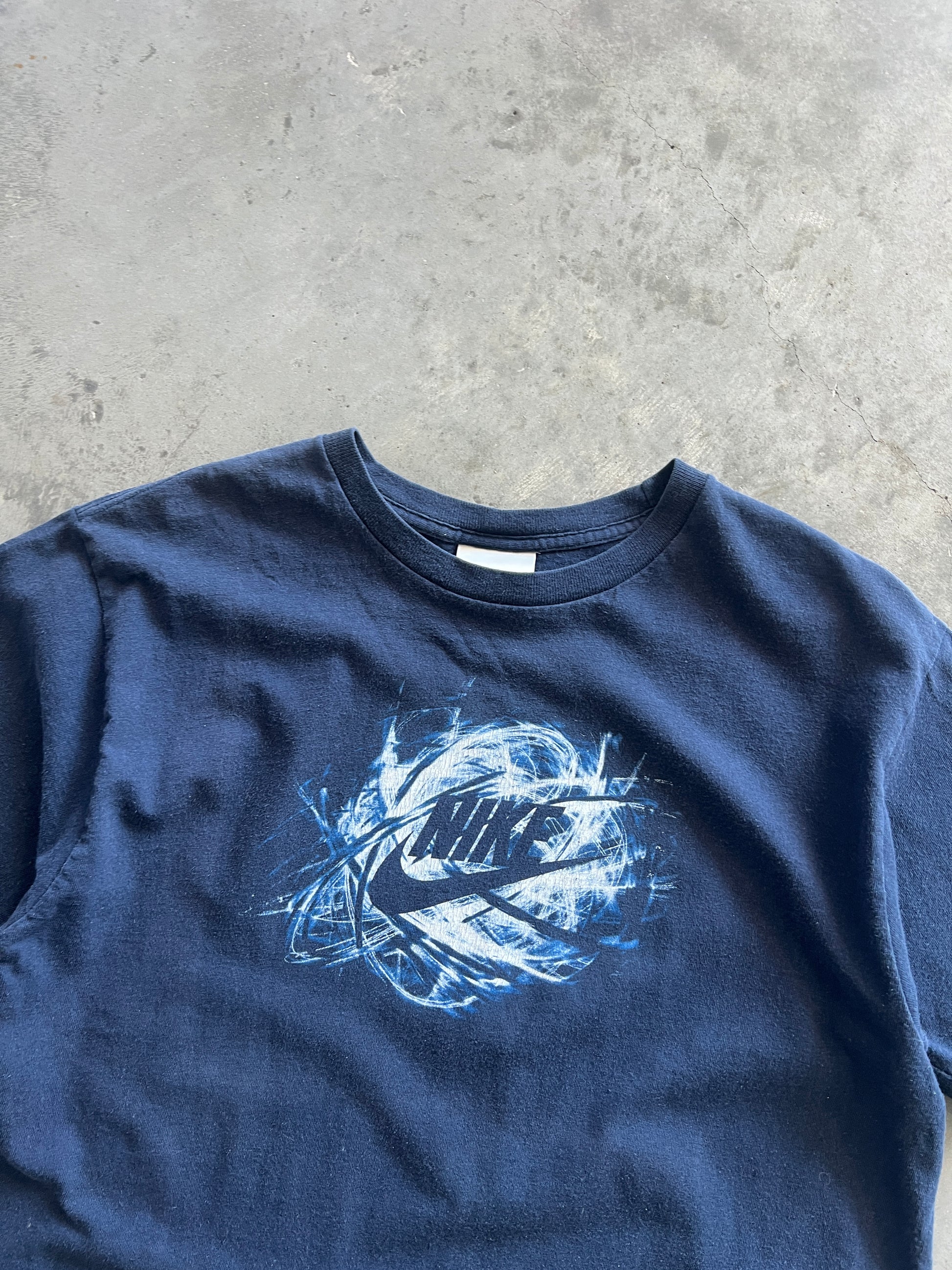 Vintage Navy Blue Nike Shirt - M