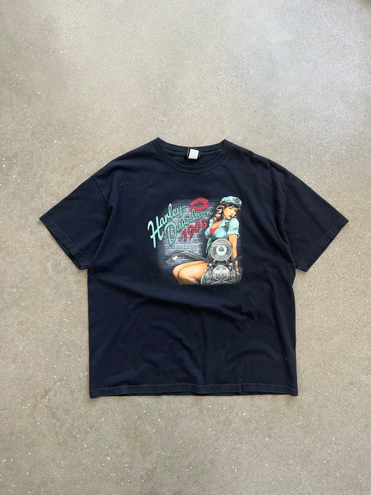 Vintage Black Harley Davidson Shirt - XXL