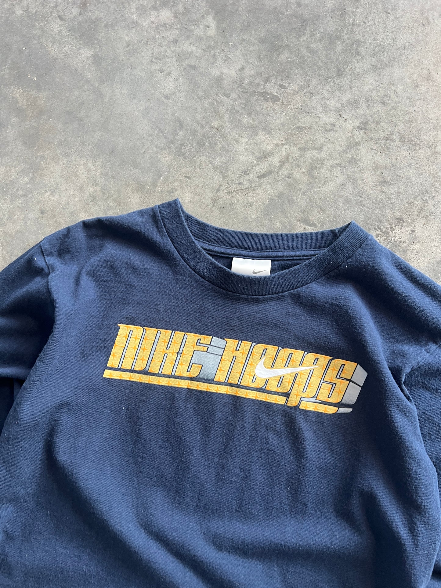 Vintage Navy Blue Nike Hoops Shirt - XS