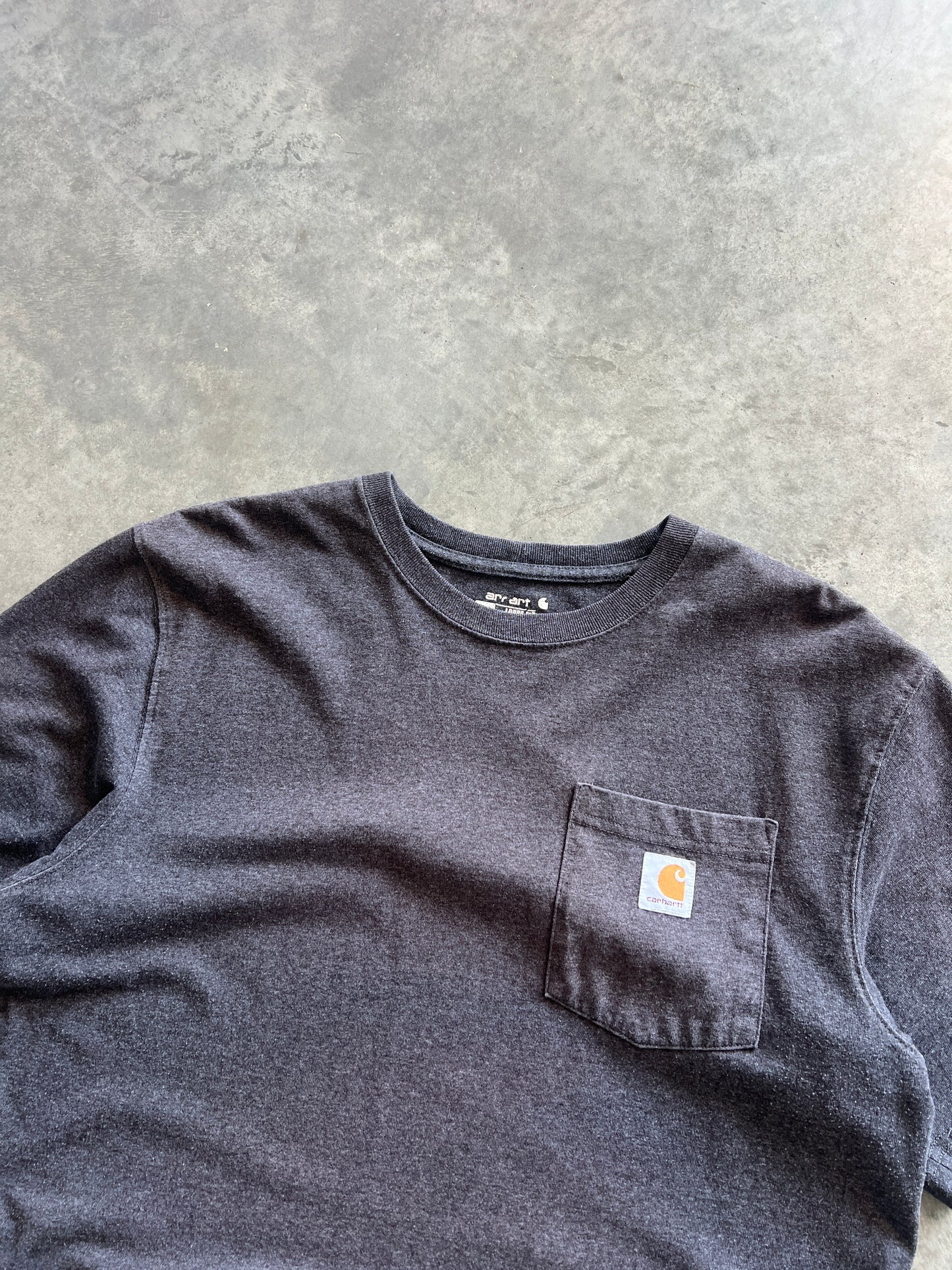 Vintage Dark Grey Carhartt Pocket Shirt - S