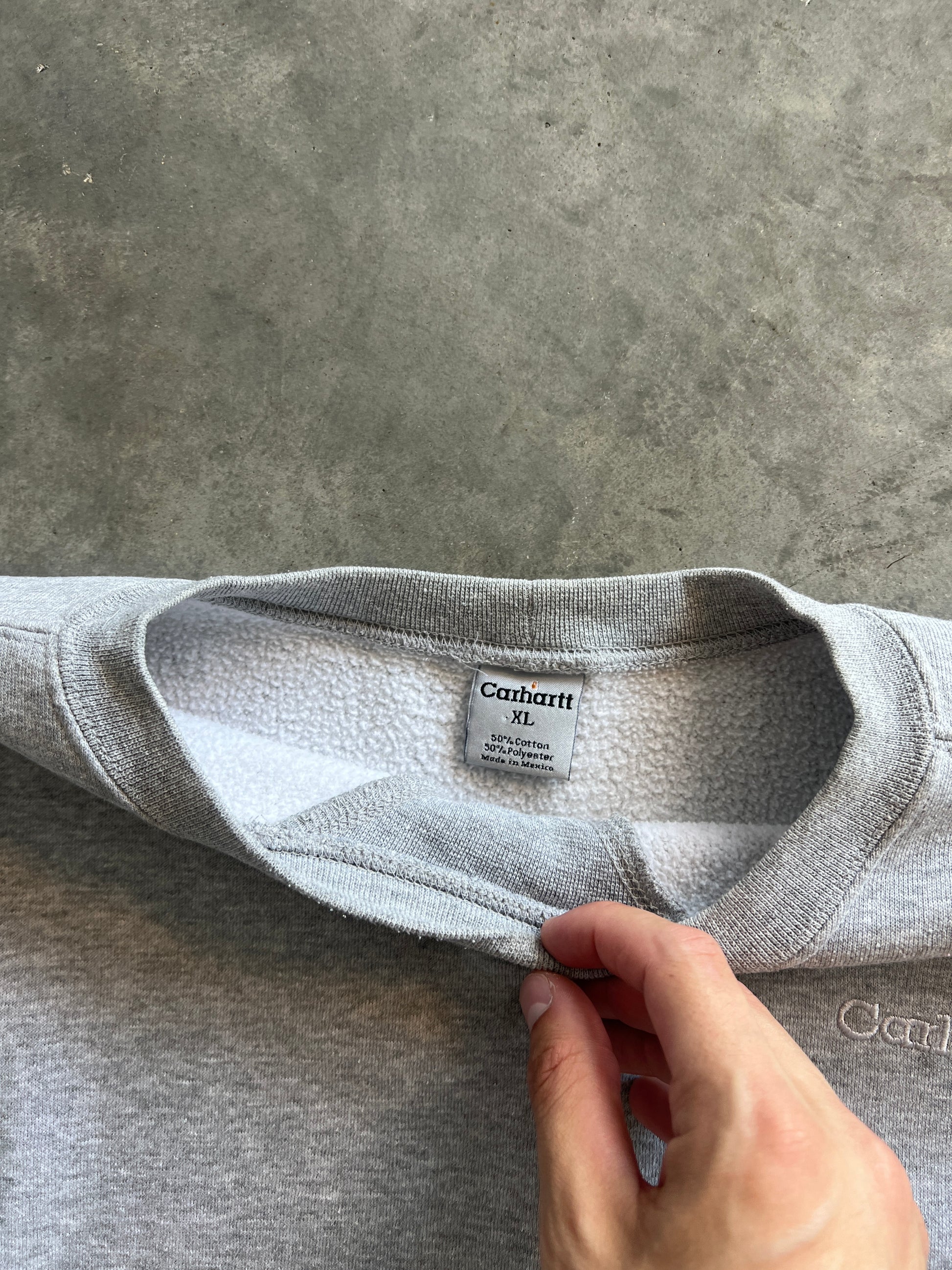 Vintage Light Grey Carhartt Crew - XL