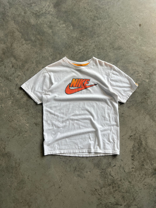 Vintage White Nike Spellout Shirt - M