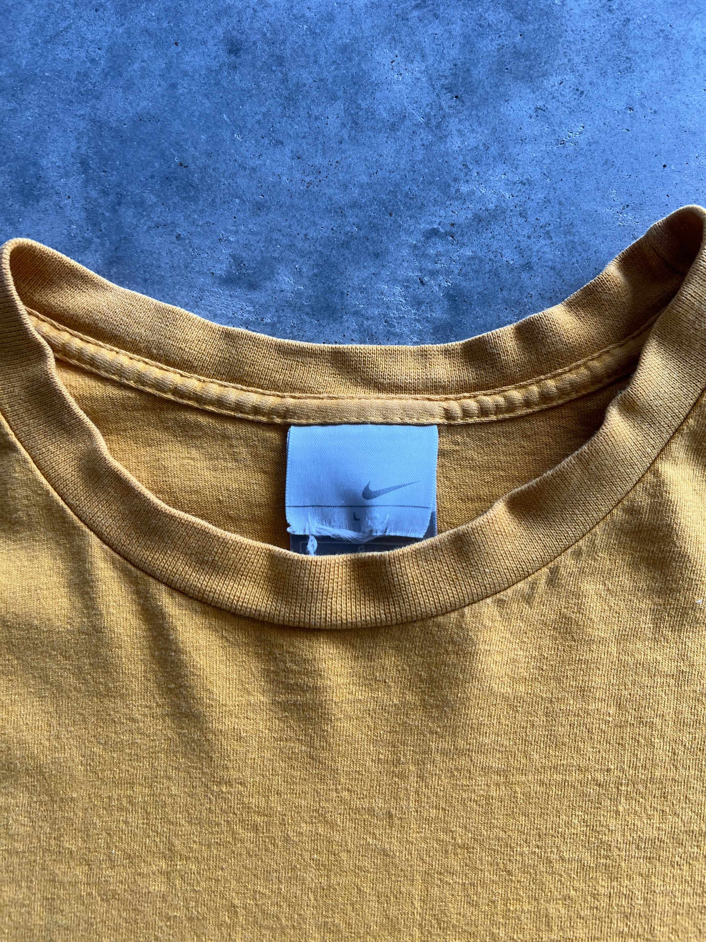Vintage Dark Yellow Nike Swoosh Shirt - L