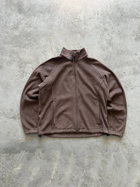 Vintage Brown Columbia Fleece Zip/up - XL