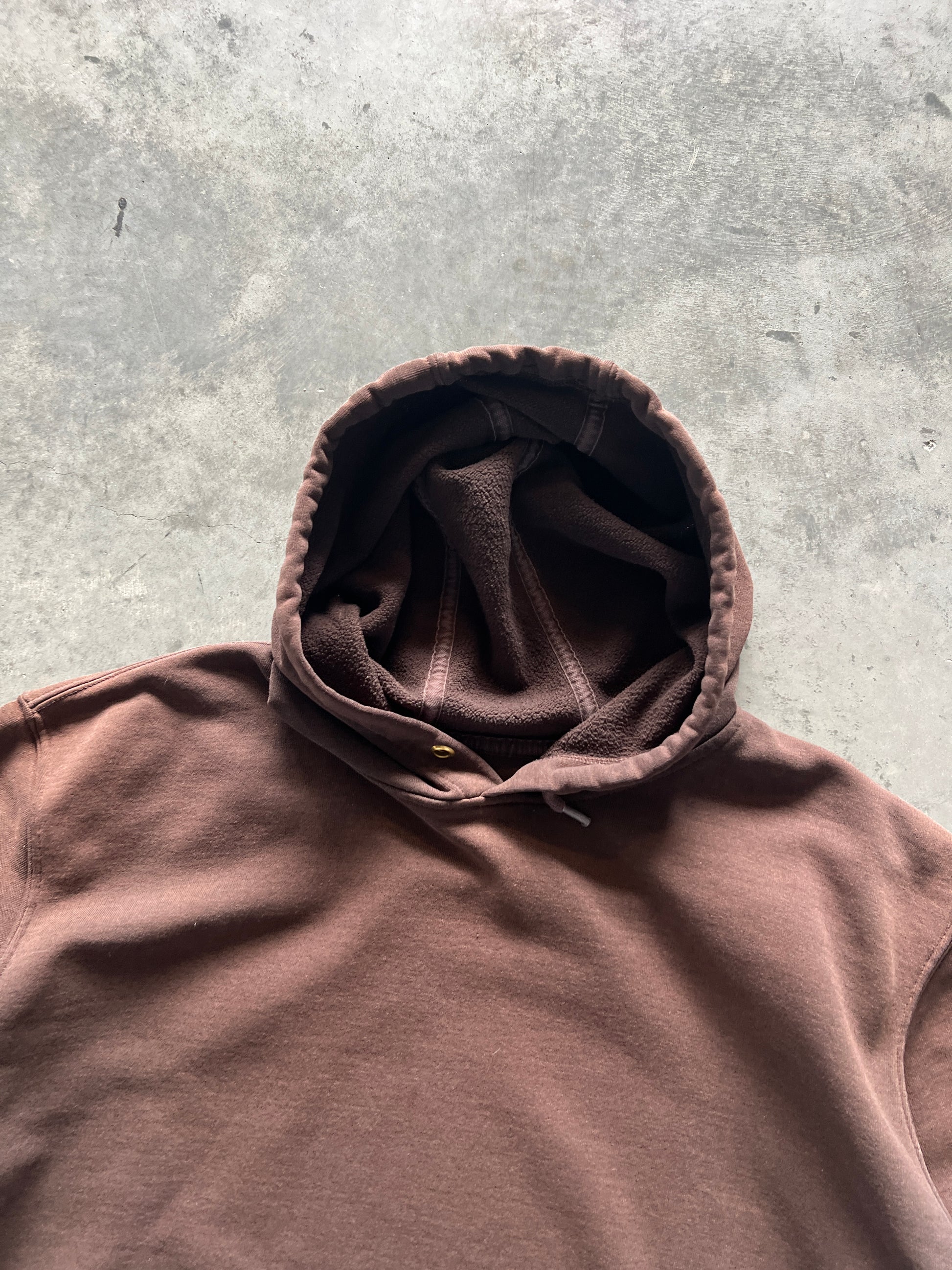Vintage Faded Brown Carhartt Hoodie- XXL