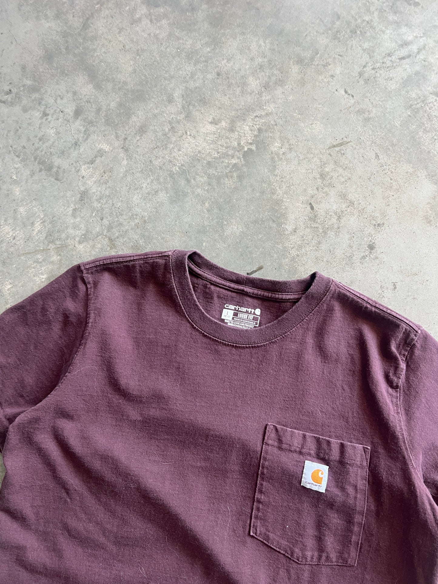 Vintage Maroon Carhartt Pocket Shirt - XS