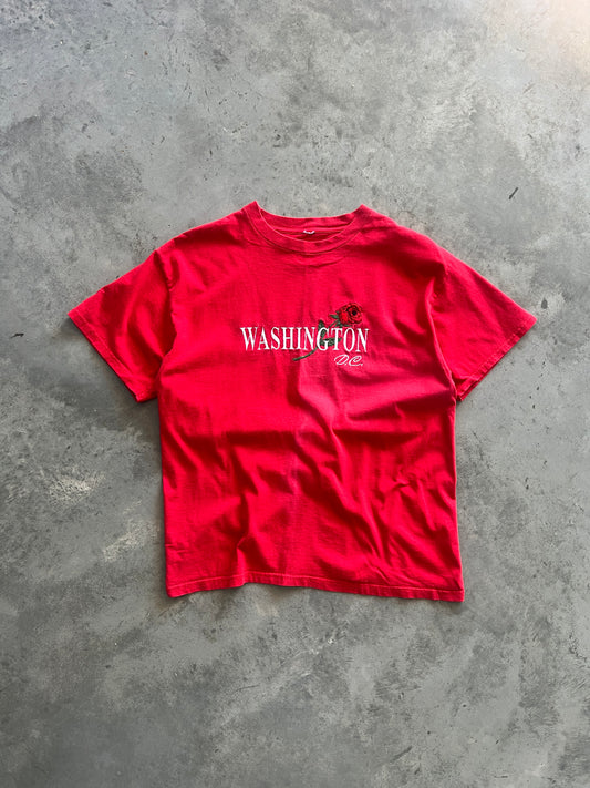 Vintage Red Washington Rose Shirt - L