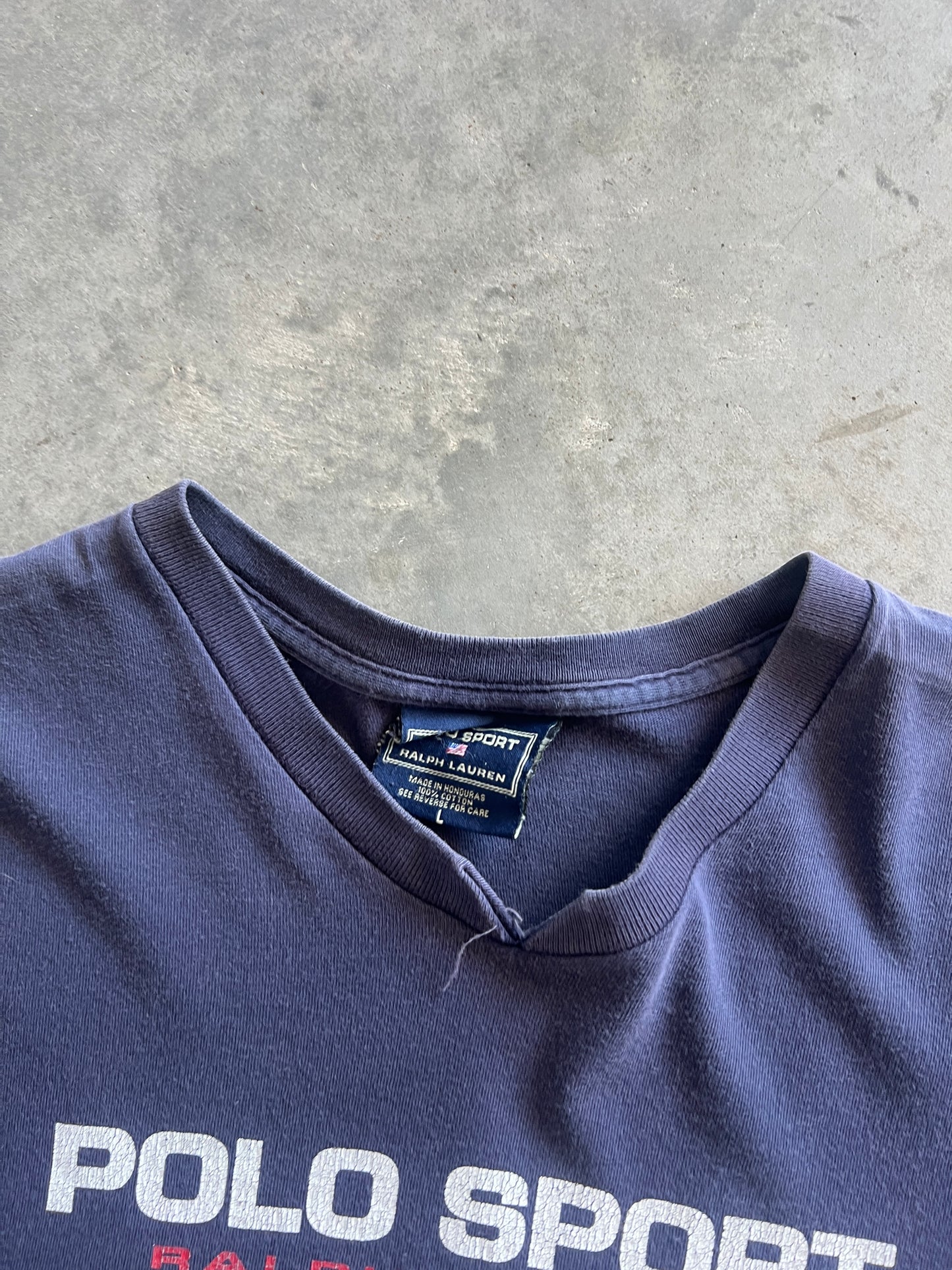 Vintage Navy Blue Polo Ralph Lauren Shirt - L