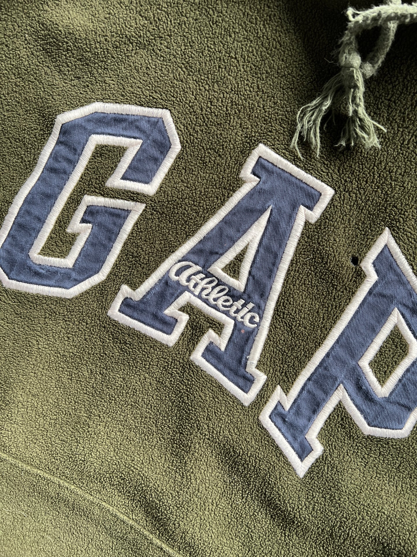 Vintage Distressed Green Gap Fleece- L