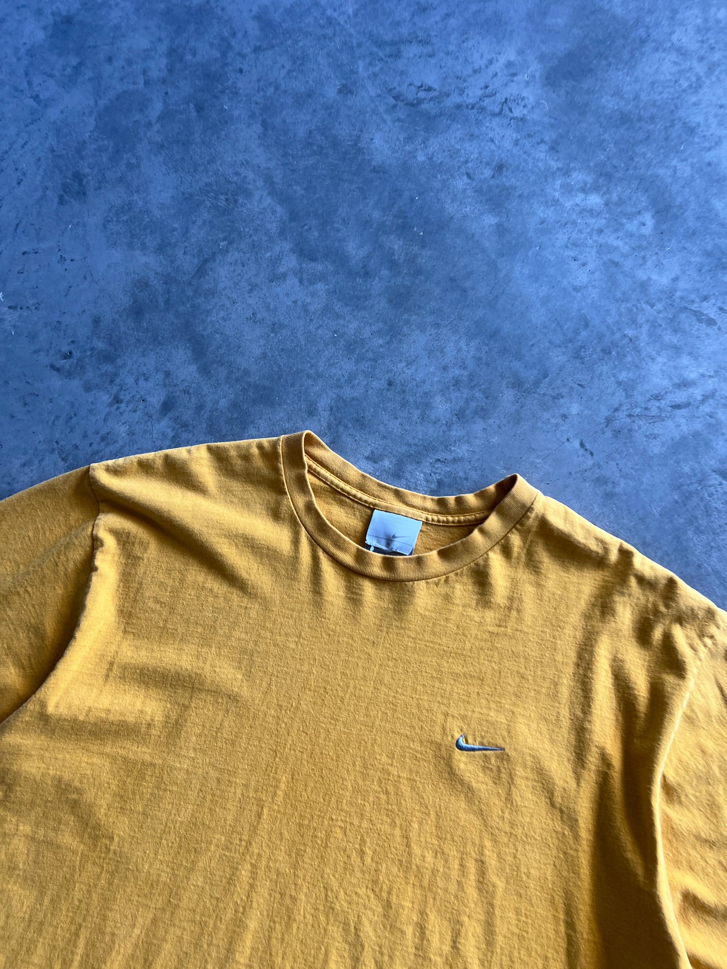 Vintage Dark Yellow Nike Swoosh Shirt - L