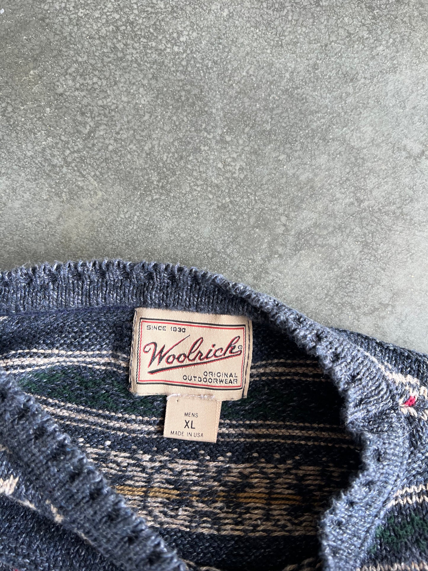 Vintage Vintage Blue Woolrich Knit Sweater - XL