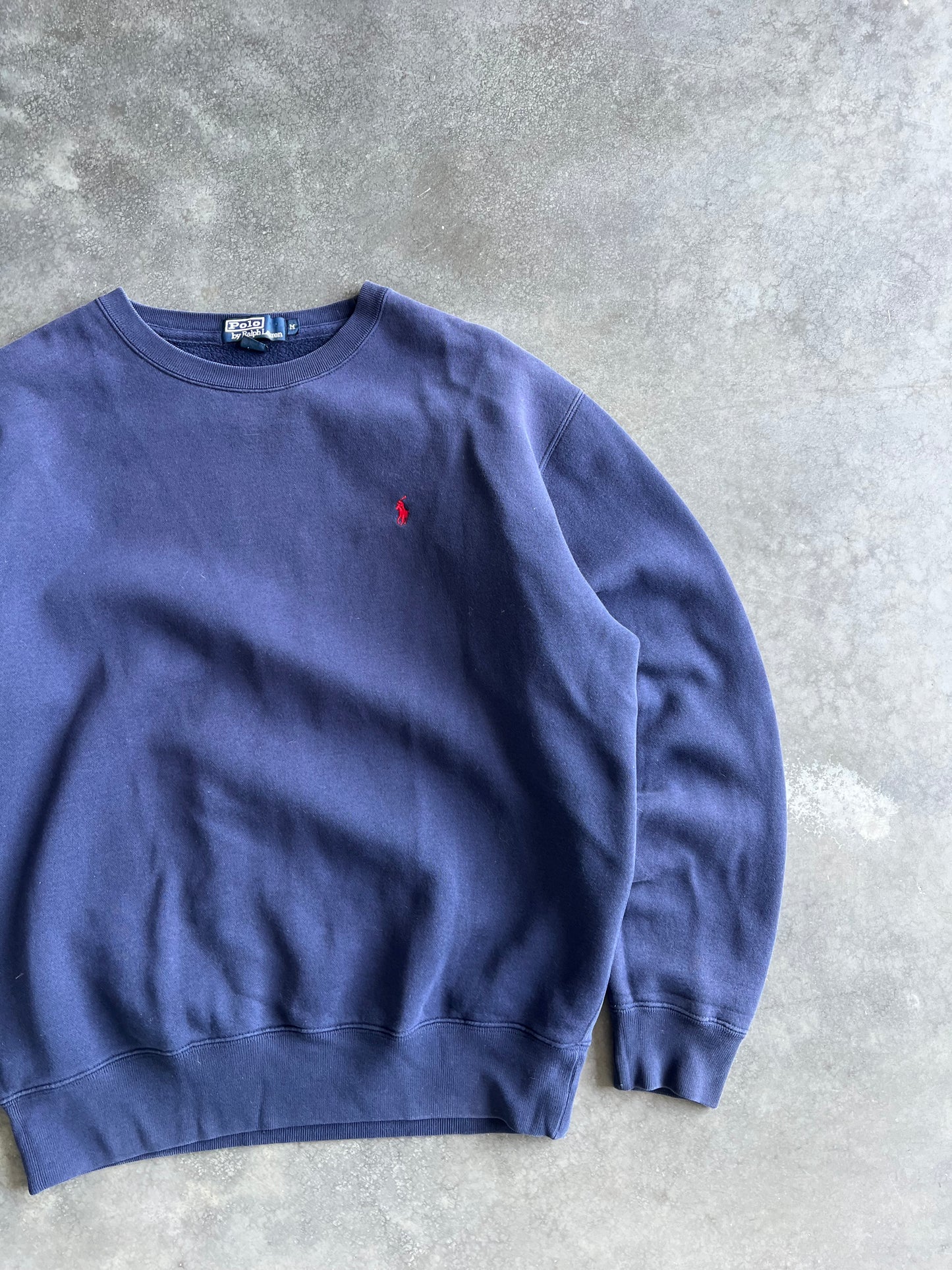 Vintage Blue Polo Raulph Lauren Sweater - M