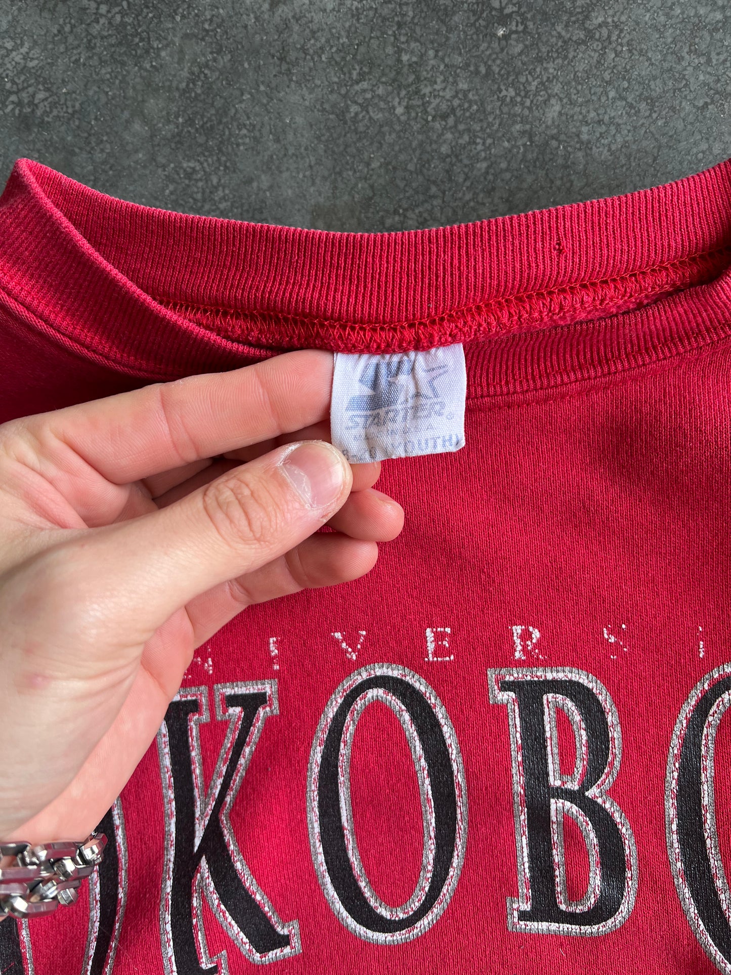Vintage Red Okoboji University Crew -
