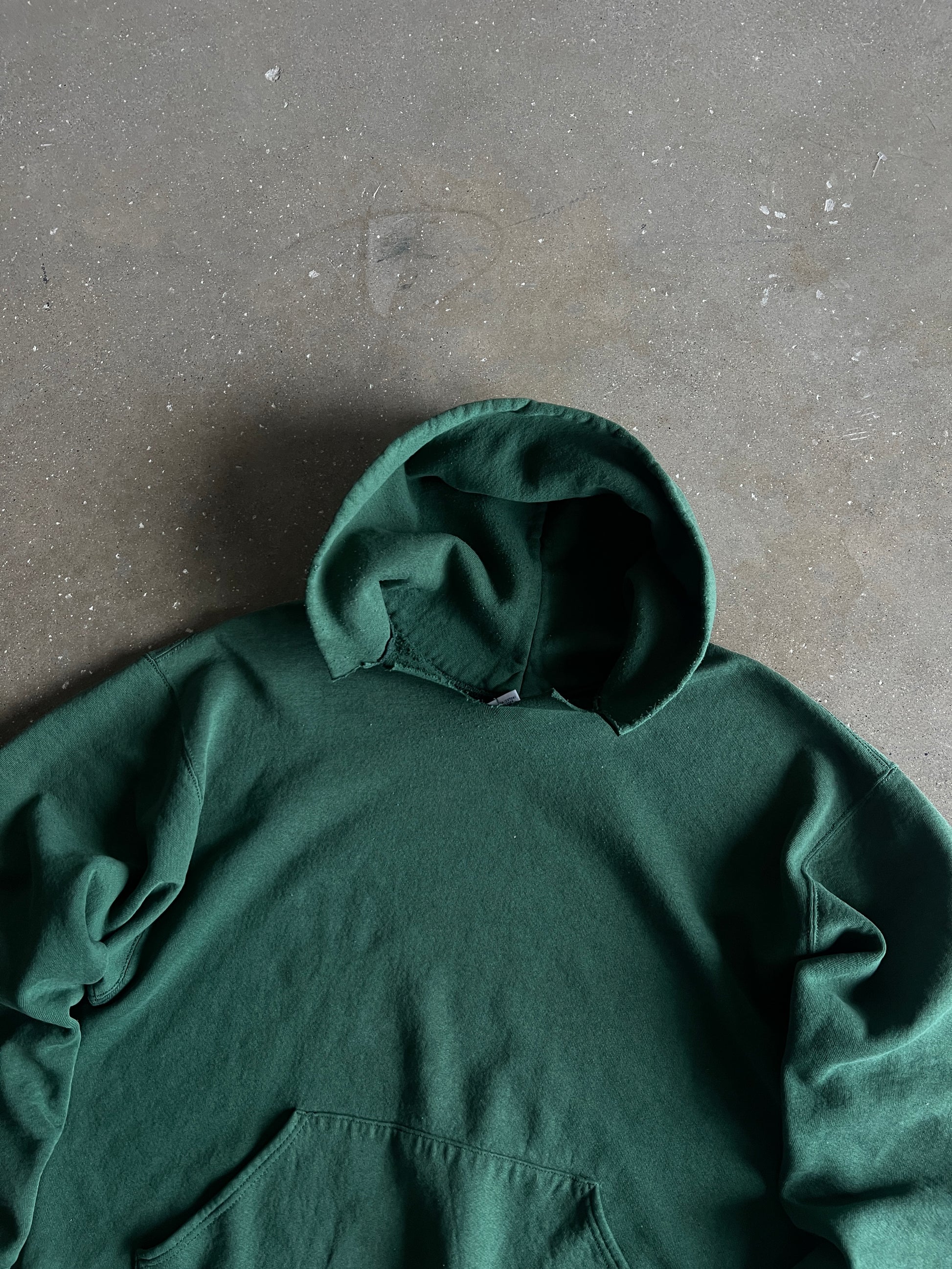 Vintage Green Russell Athletic Hoodie - L