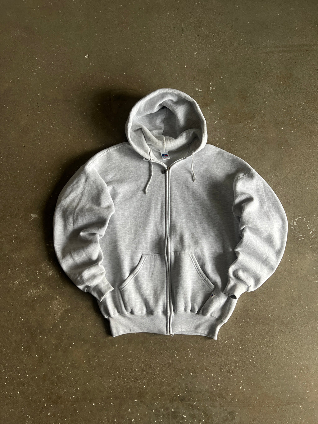 Vintage White Russell Athletic Hoodie - L