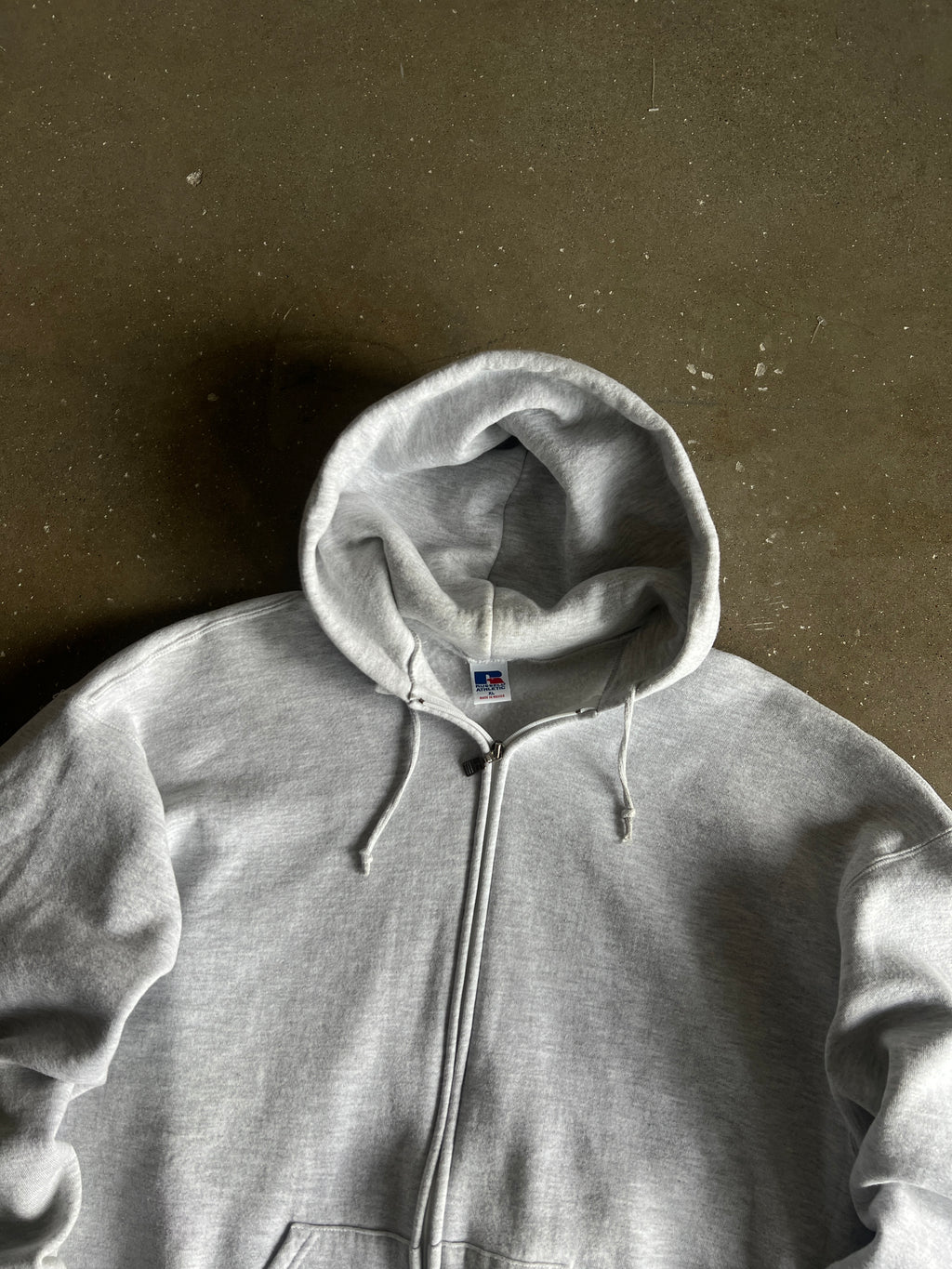 Vintage White Russell Athletic Hoodie - L