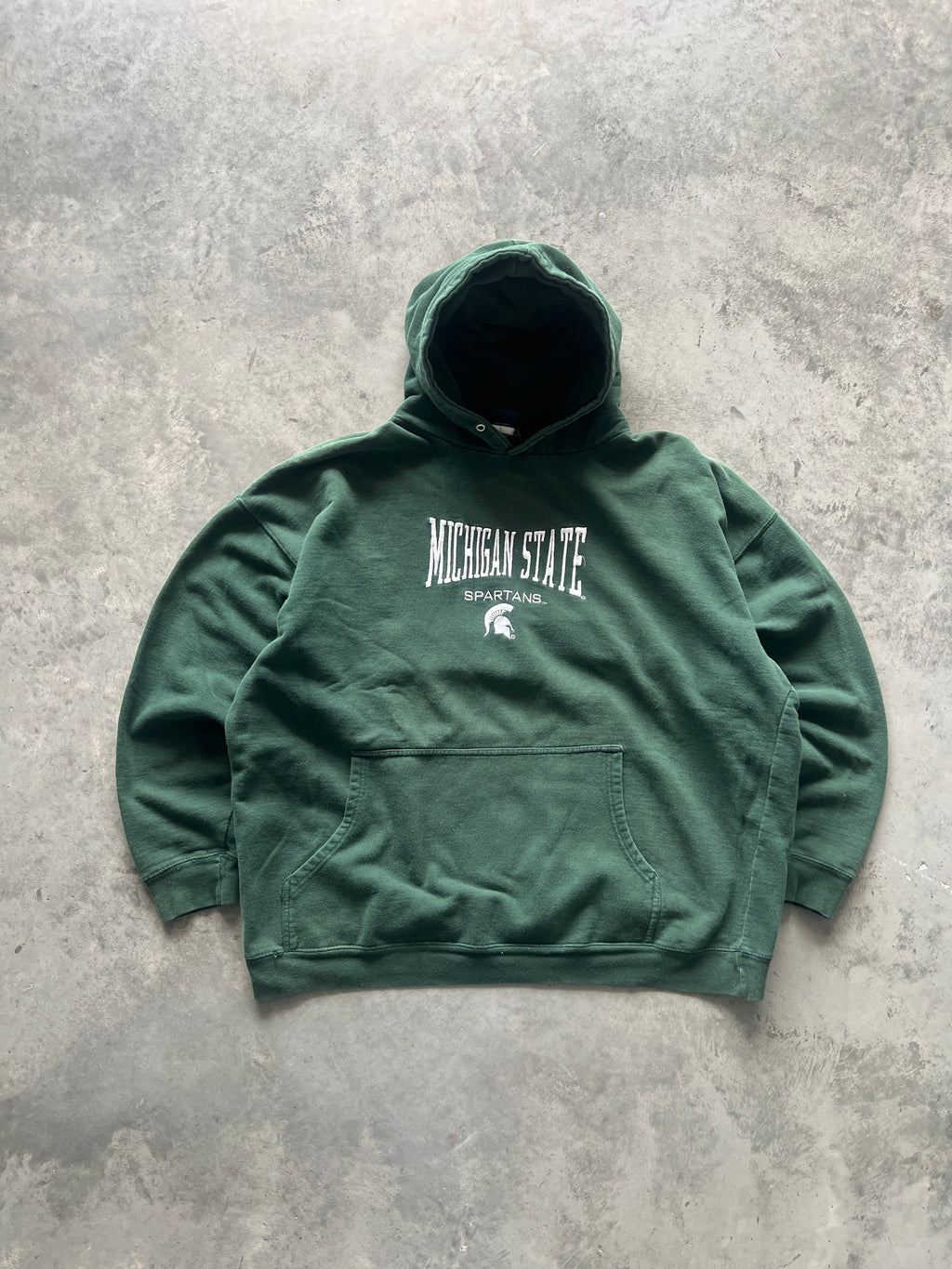Vintage Green Michigan State Hoodie - XL