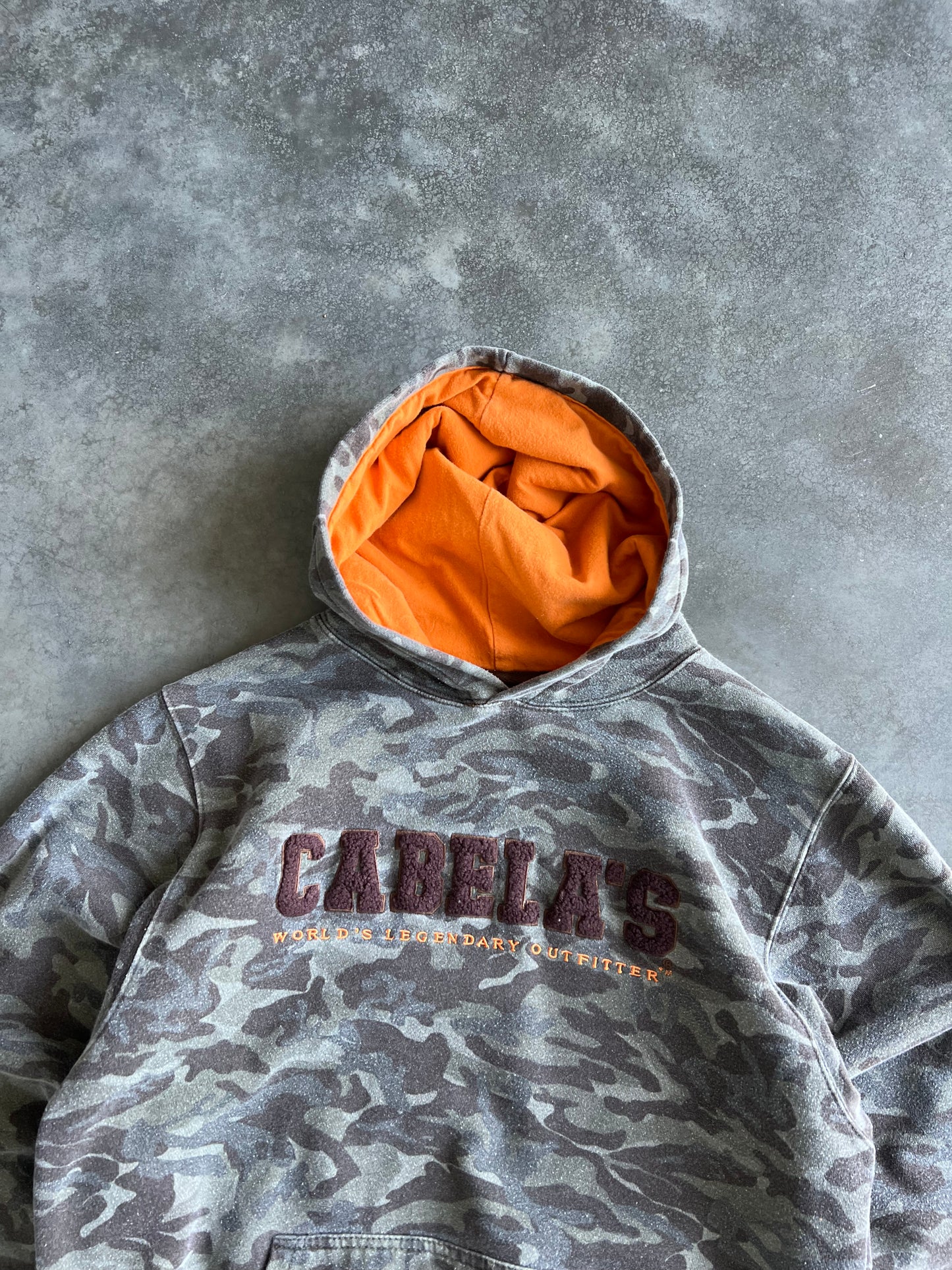 Vintage Camo Cabelas Spellout Hoodie - S