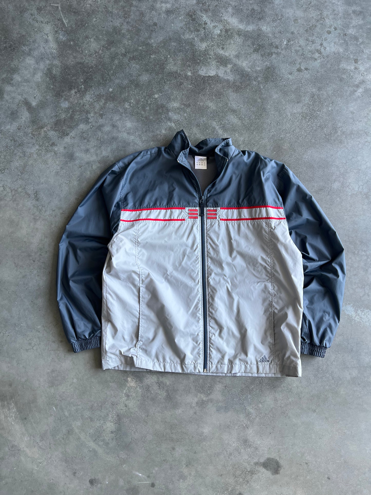 Vintage Grey Adidas Track Jacket - XL