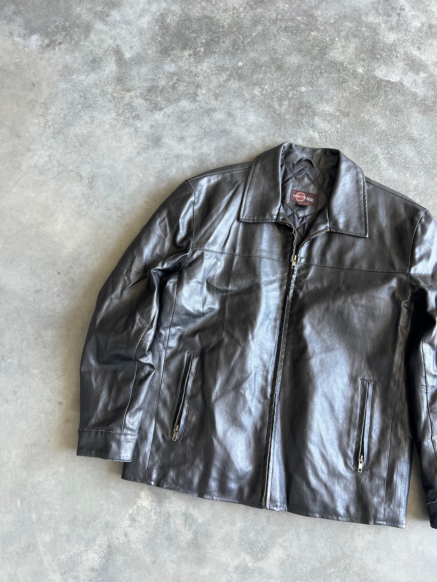 Vintage Whispering Smith Black Leather Jacket - M
