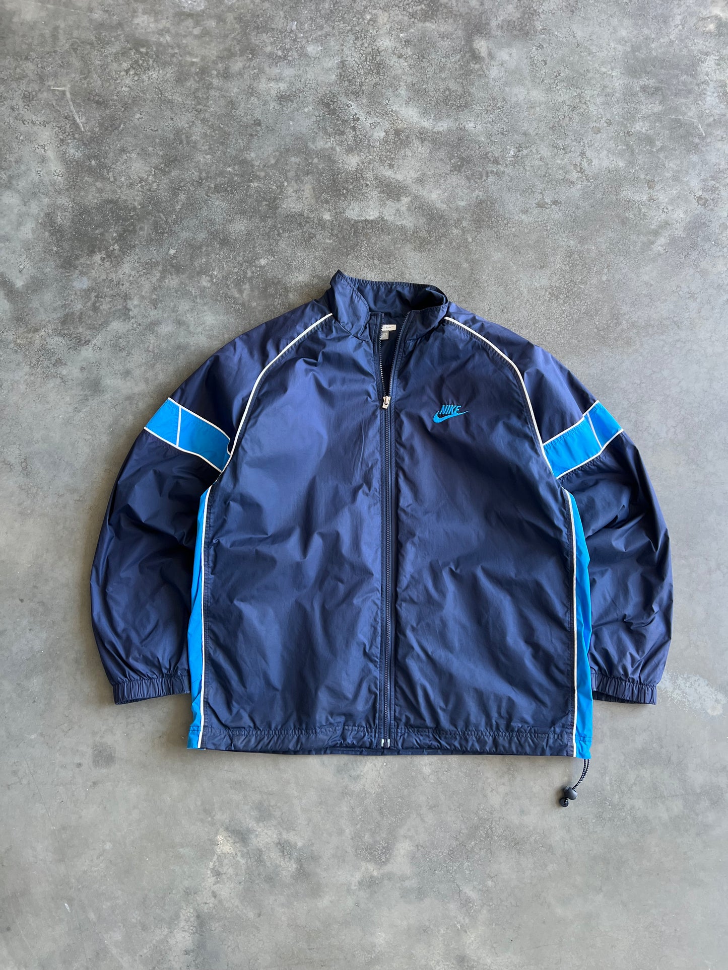 Vintage Sky Blue Nike Swoosh Track Jacket - XL