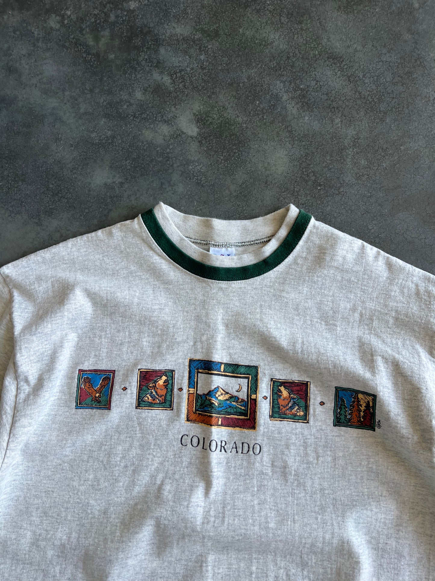 Vintage White Colorado Nature Shirt - L