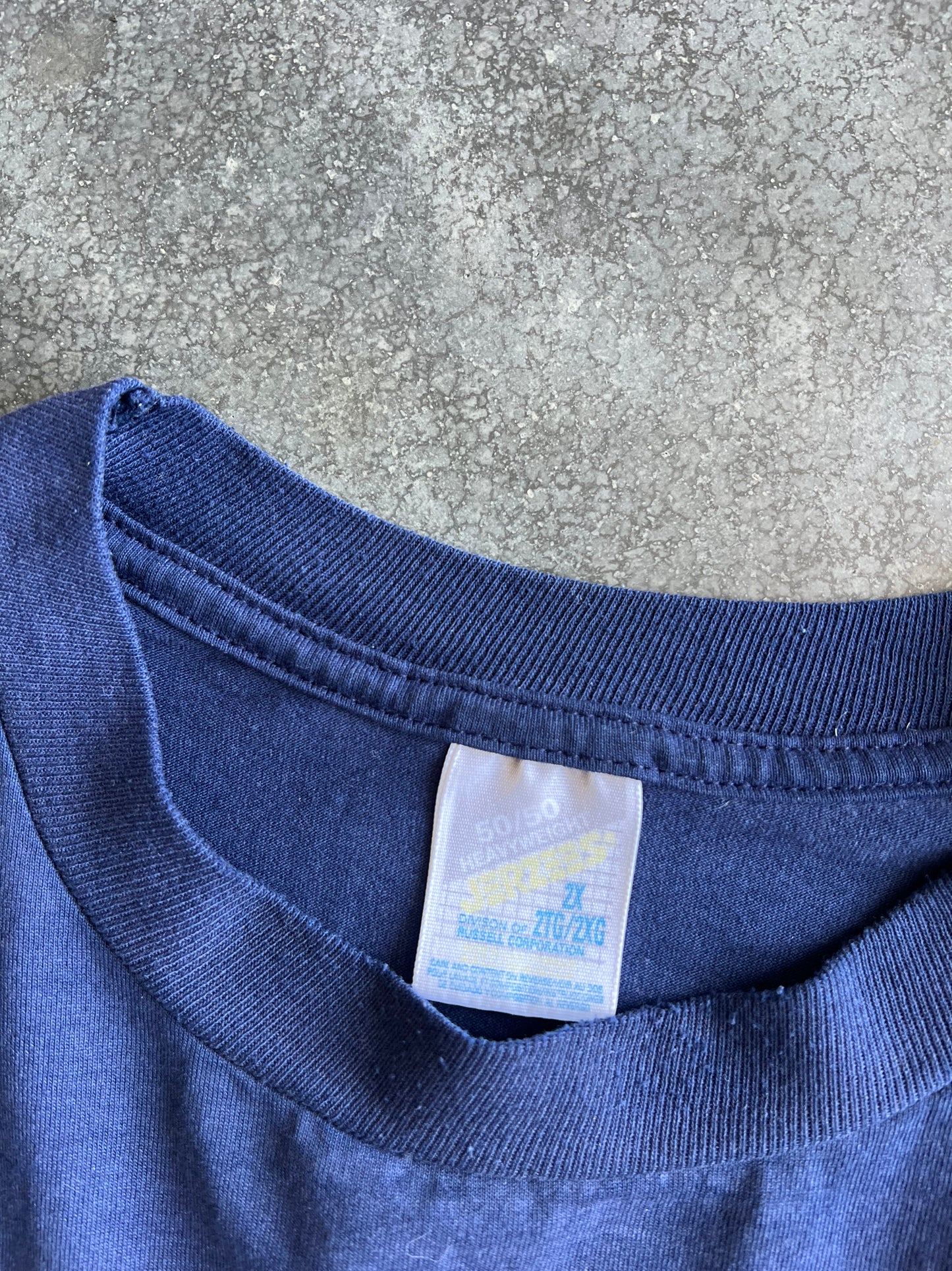 Vintage Navy Blue Golf Shirt - XXL