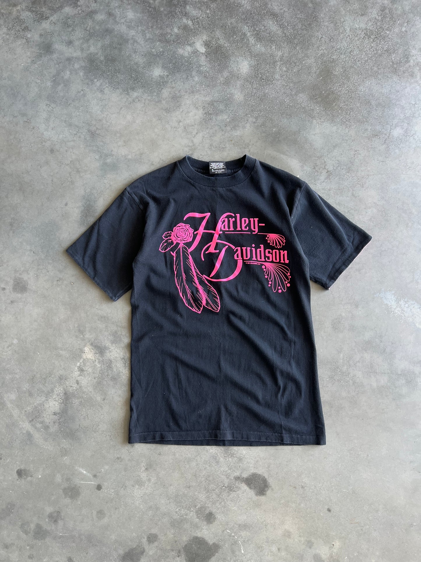 Vintage Black Harley Davidson Shirt - M