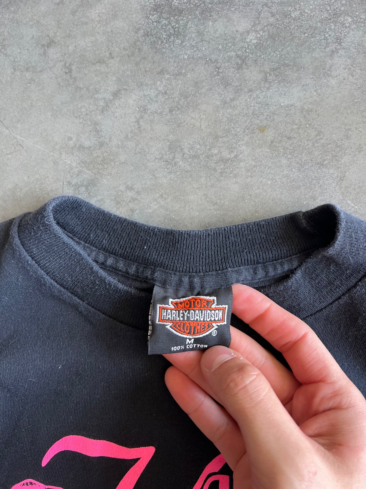 Vintage Black Harley Davidson Shirt - M