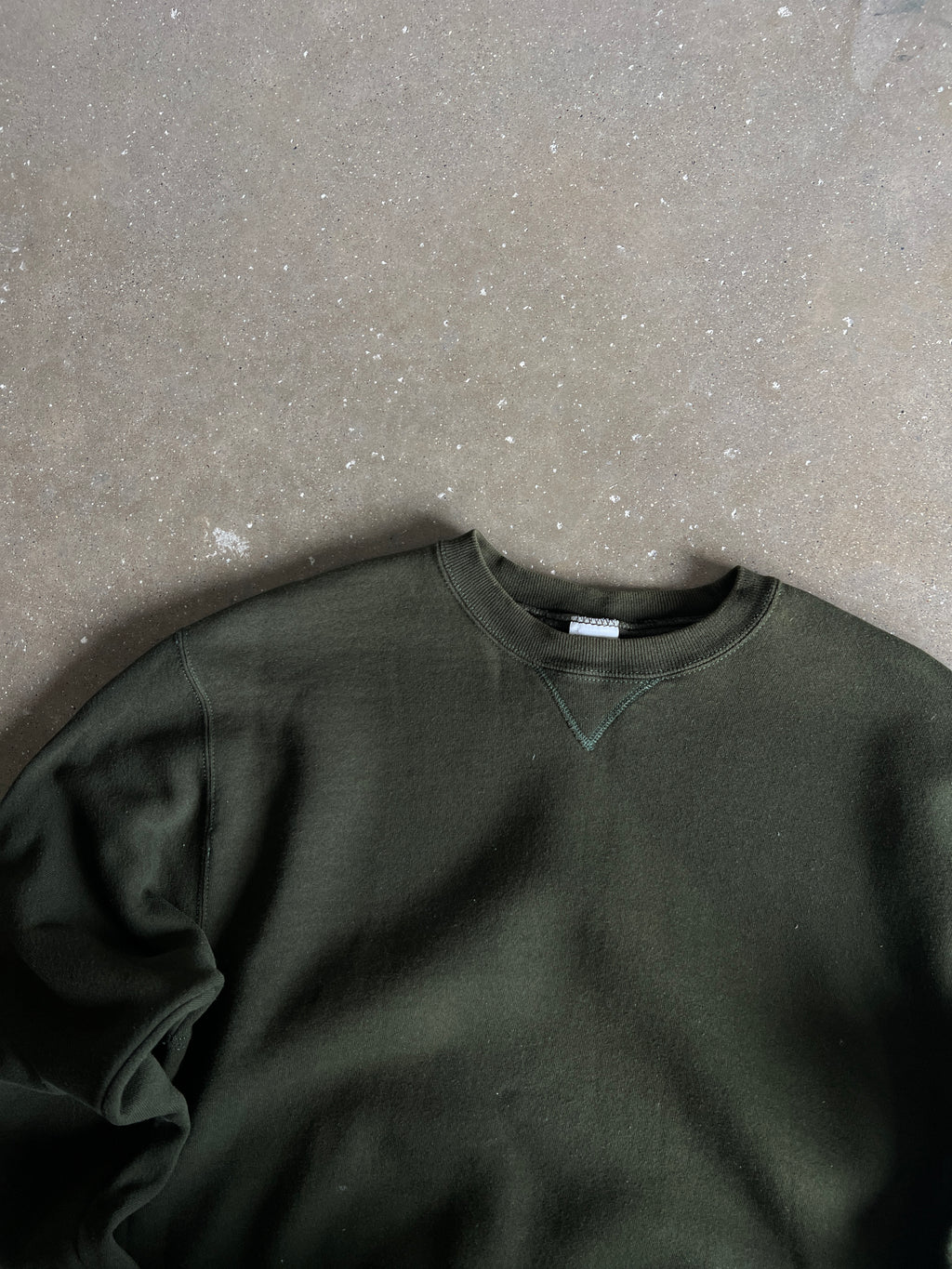 Vintage Dark Green Russell Athletic Crew - L
