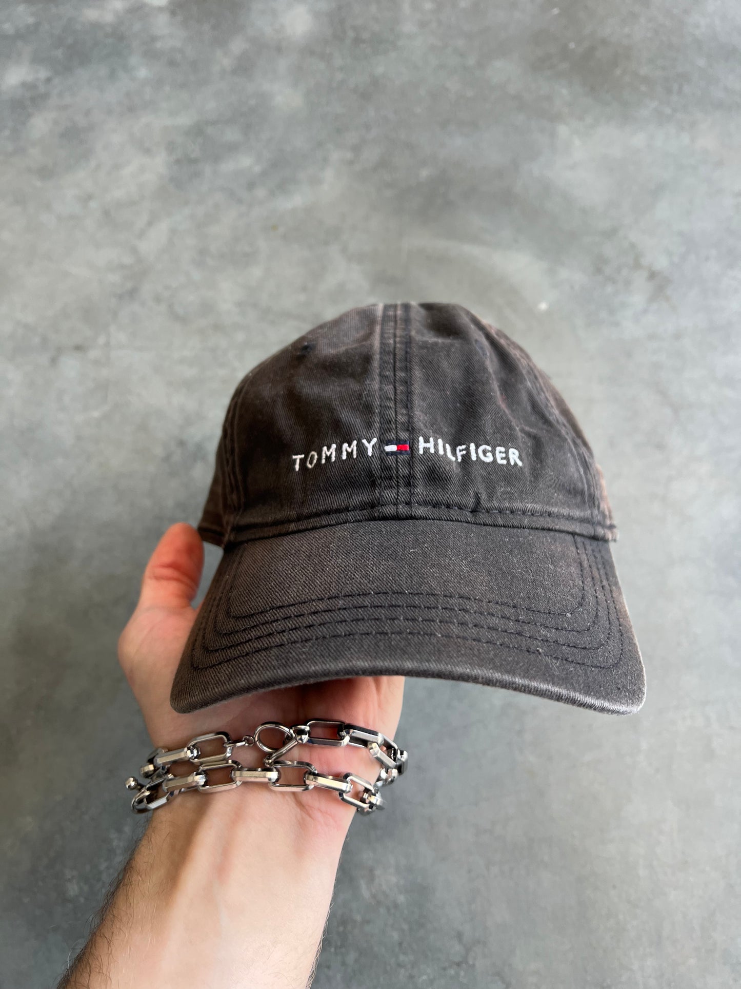 Vintage Black Tommy Hilfiger Hat