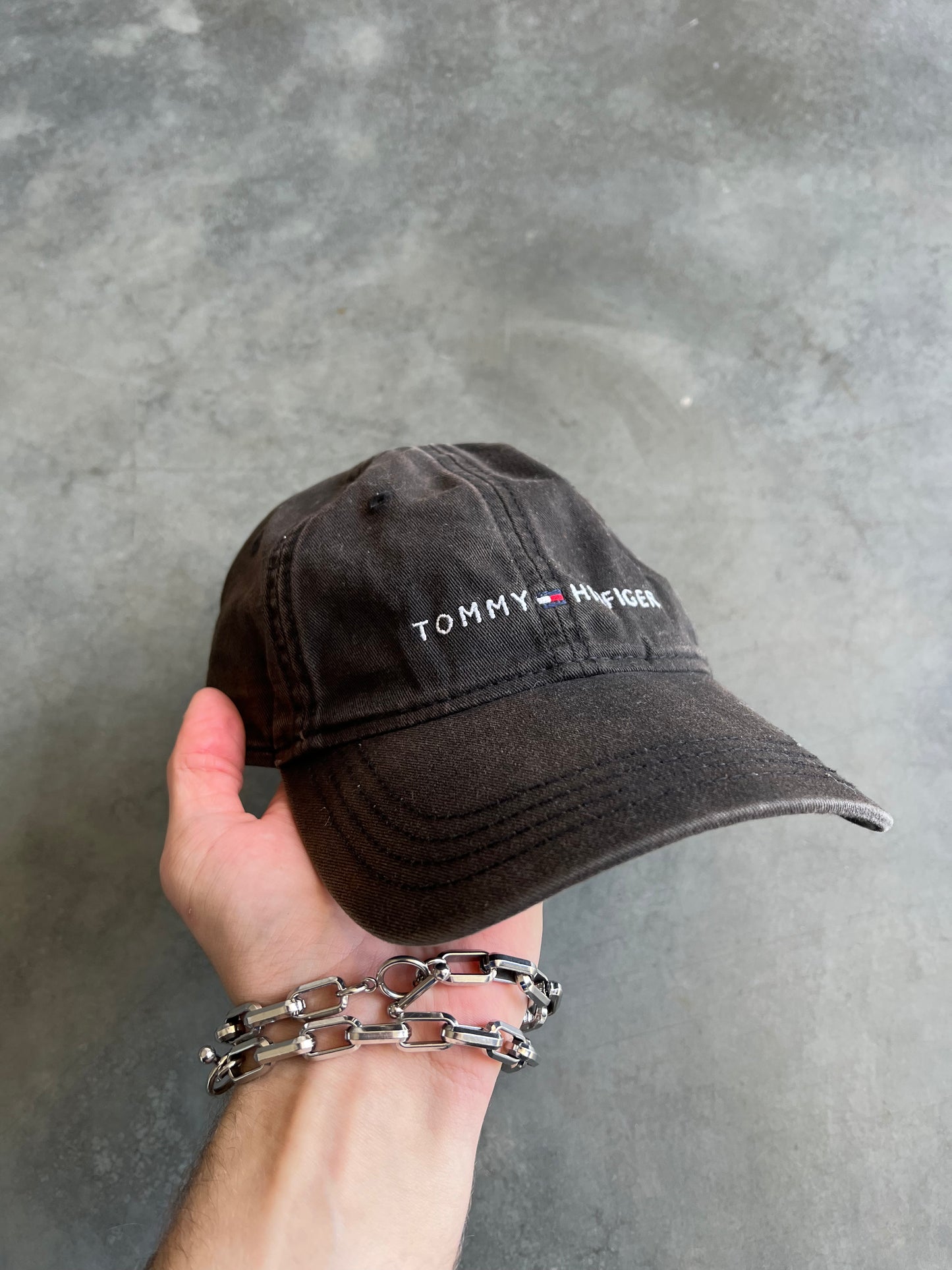 Vintage Black Tommy Hilfiger Hat