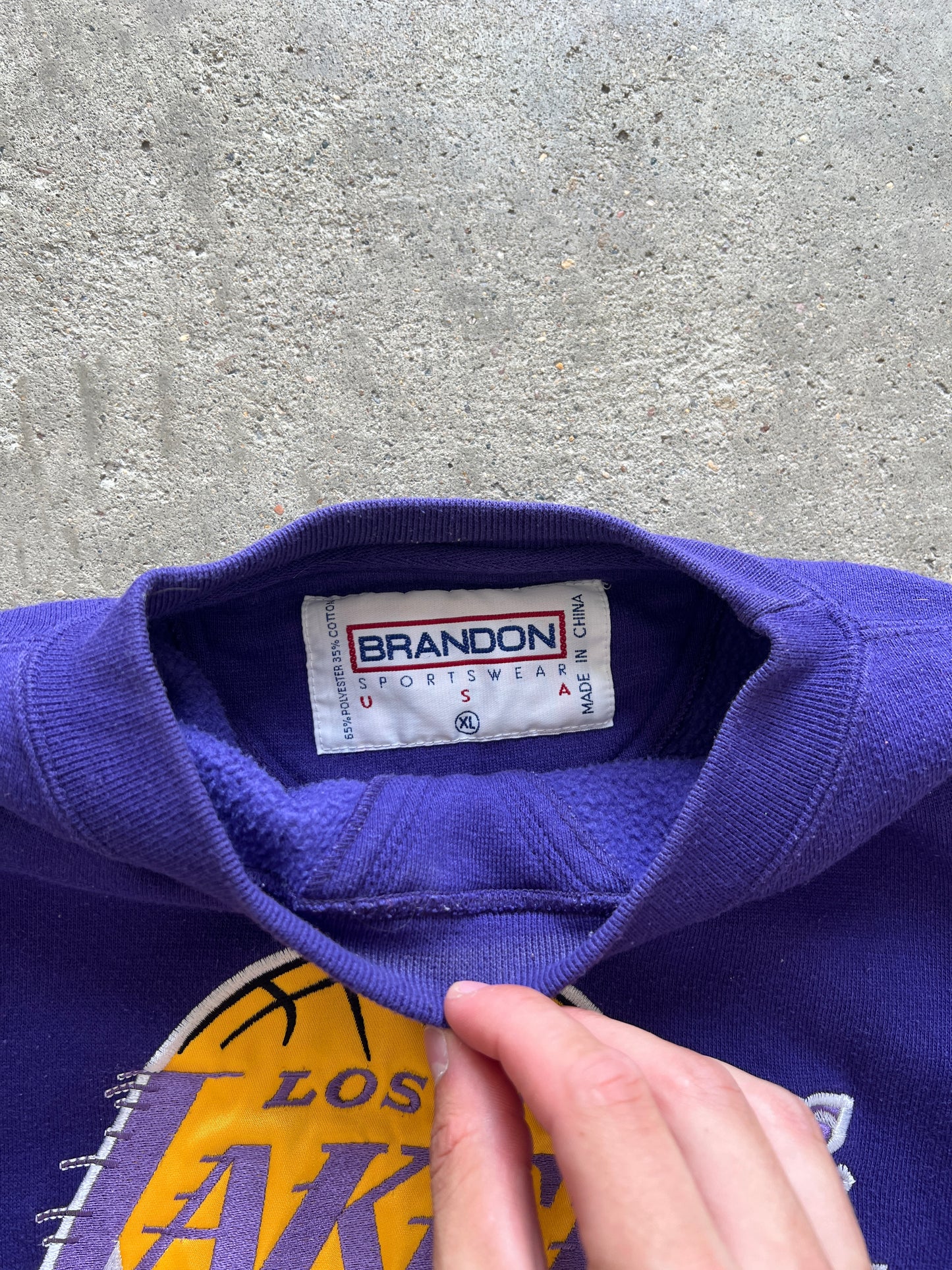 Vintage Los Angeles Lakers Crew - XL