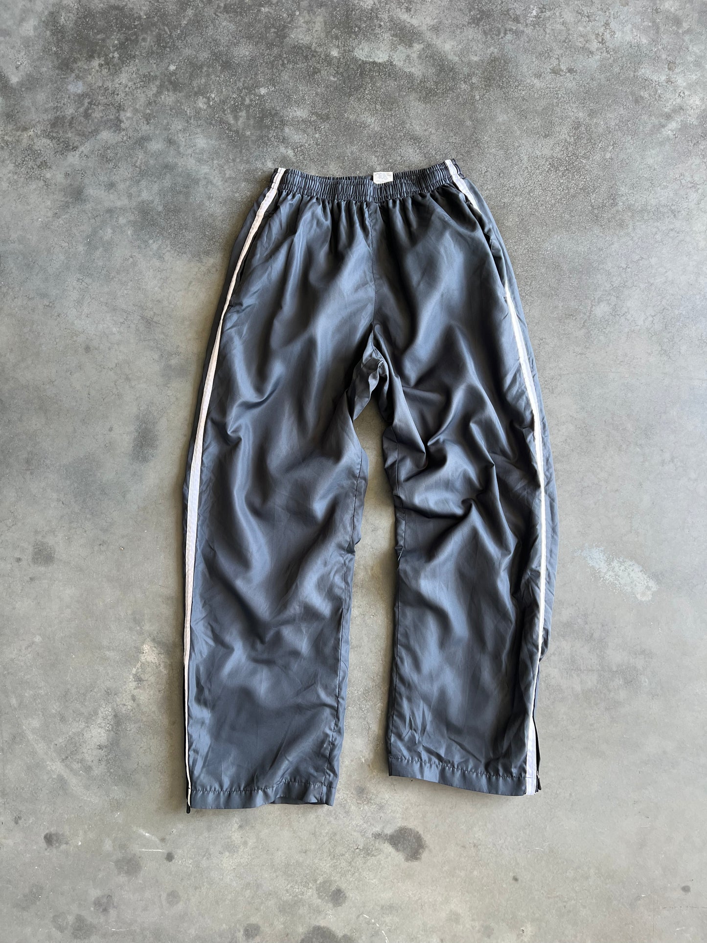 Vintage Grey Stripped Track Pants - M