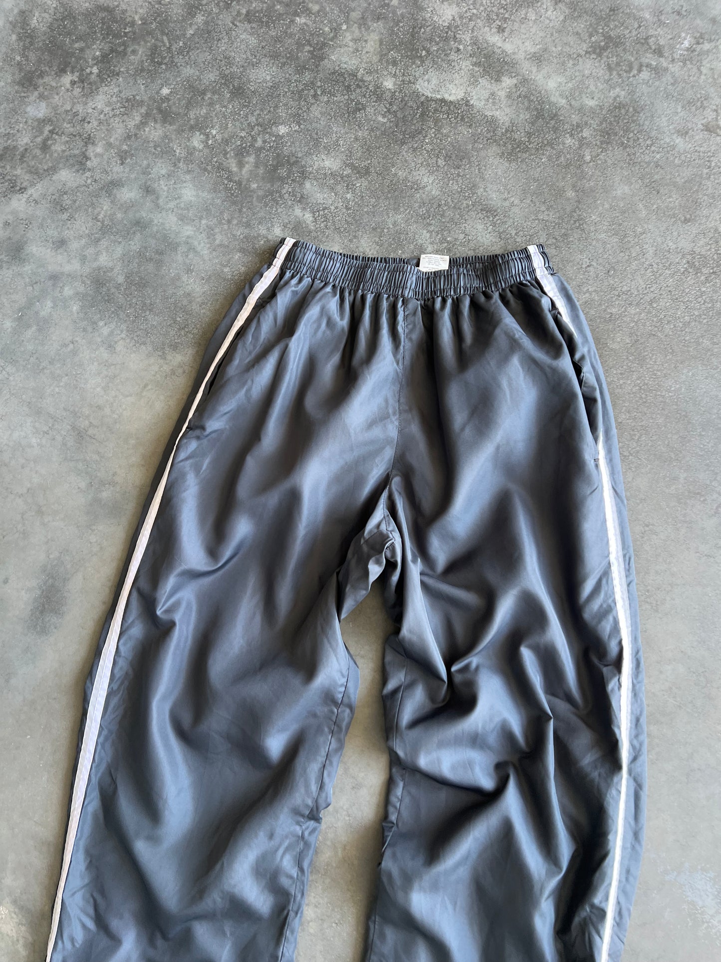 Vintage Grey Stripped Track Pants - M