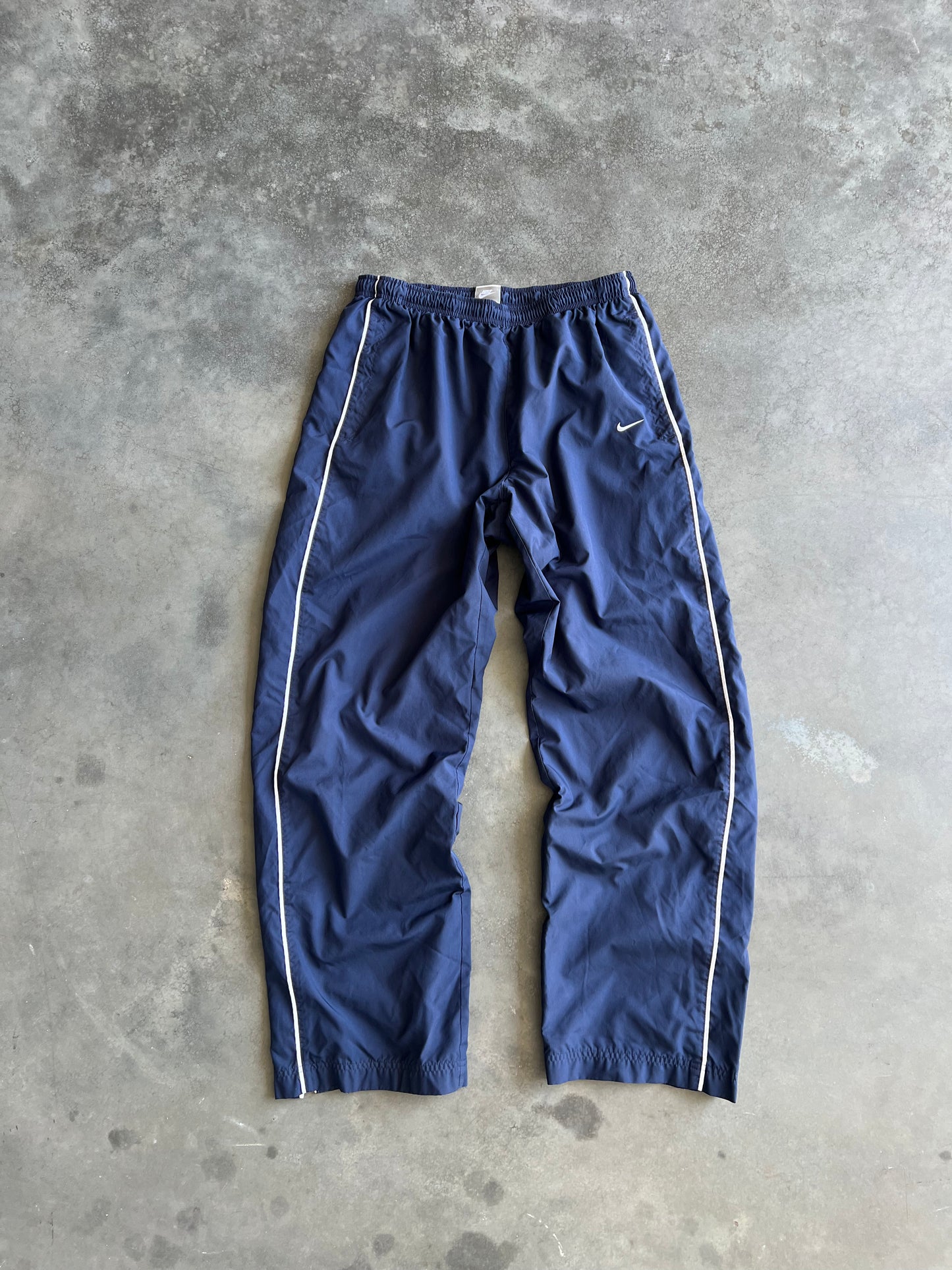 Vintage Navy Blue Nike Swoosh Track Pants - L