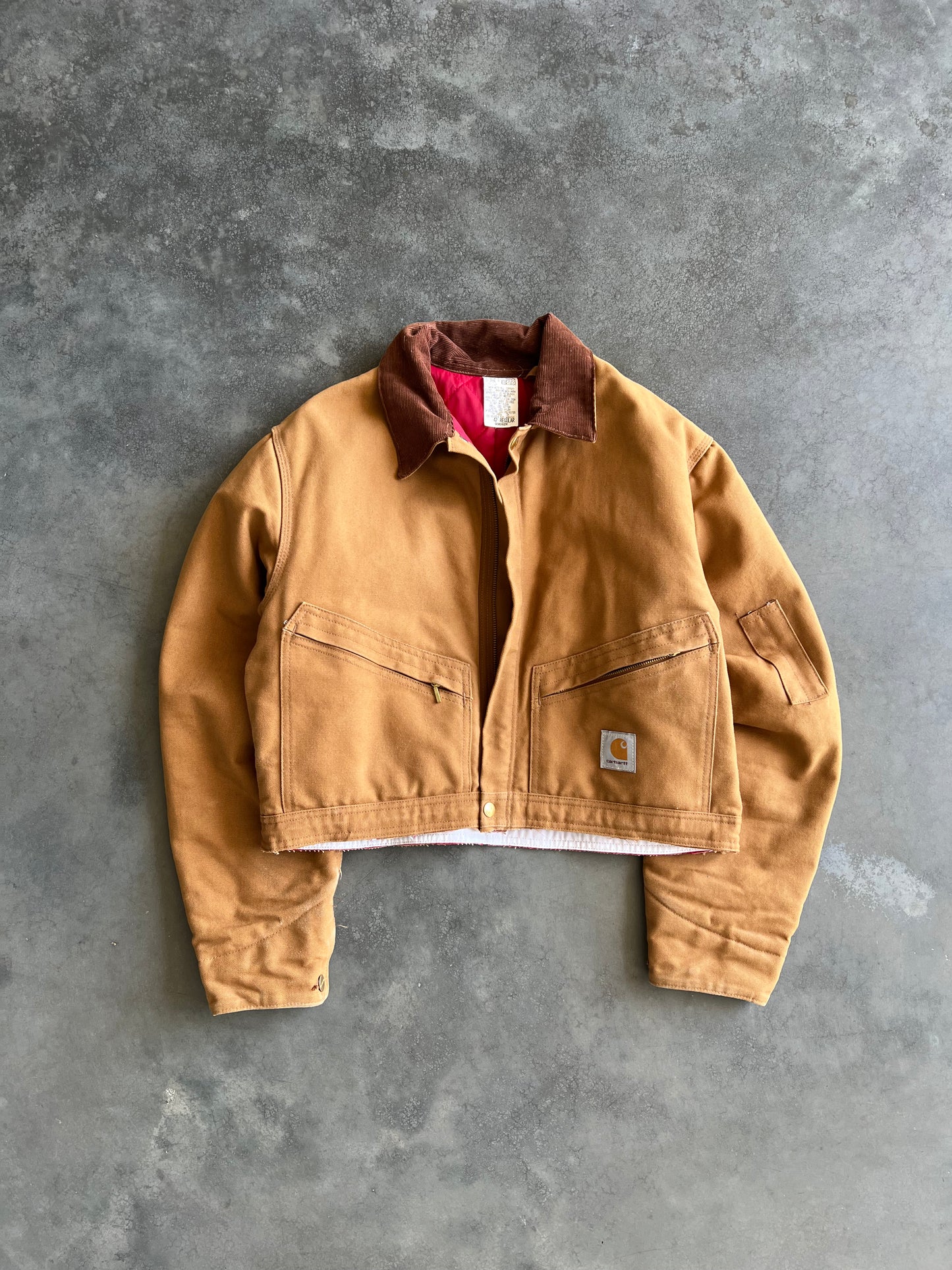 Vintage Carmel Tan Carhartt Cropped Jacket - L