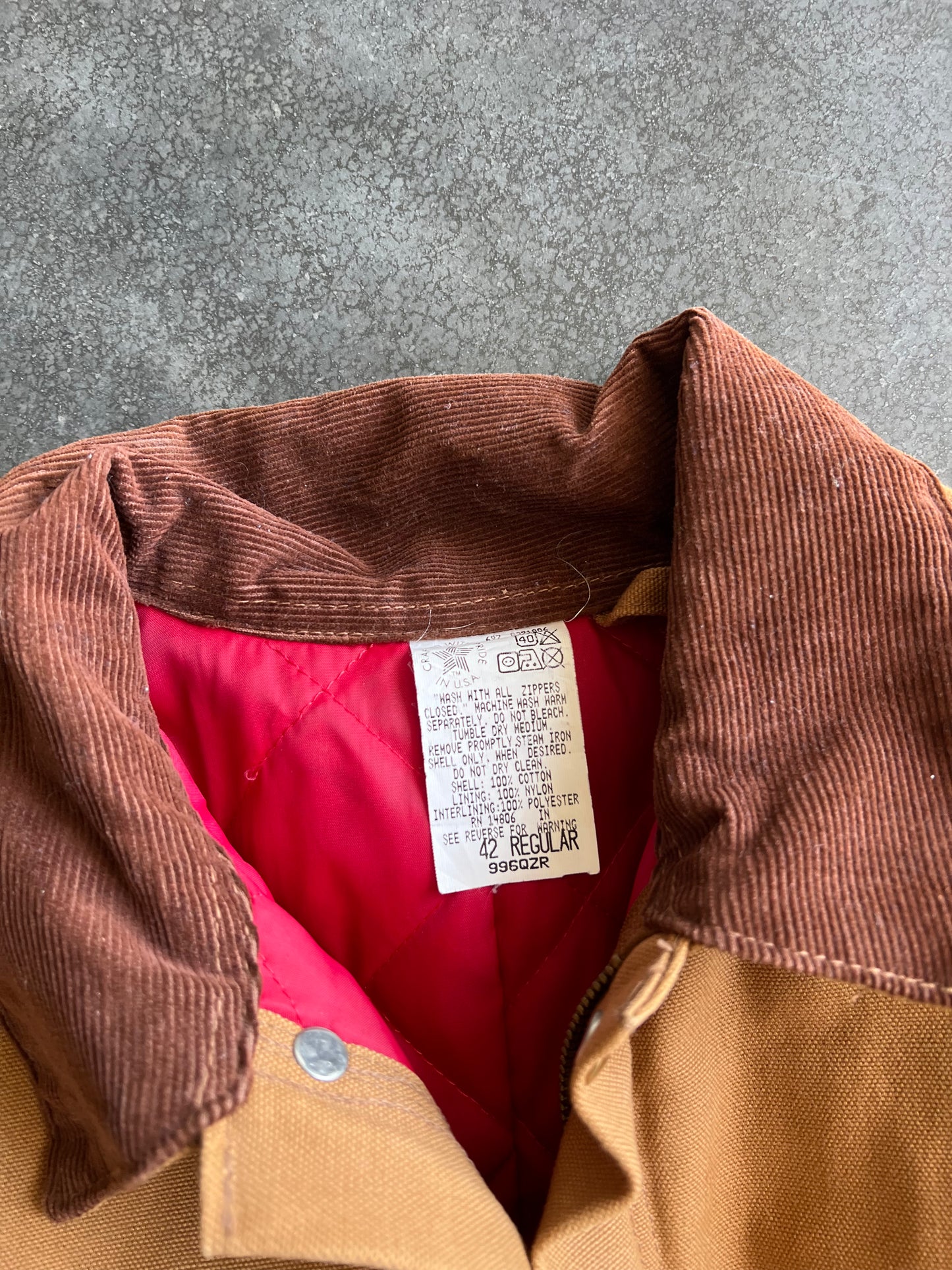 Vintage Carmel Tan Carhartt Cropped Jacket - L