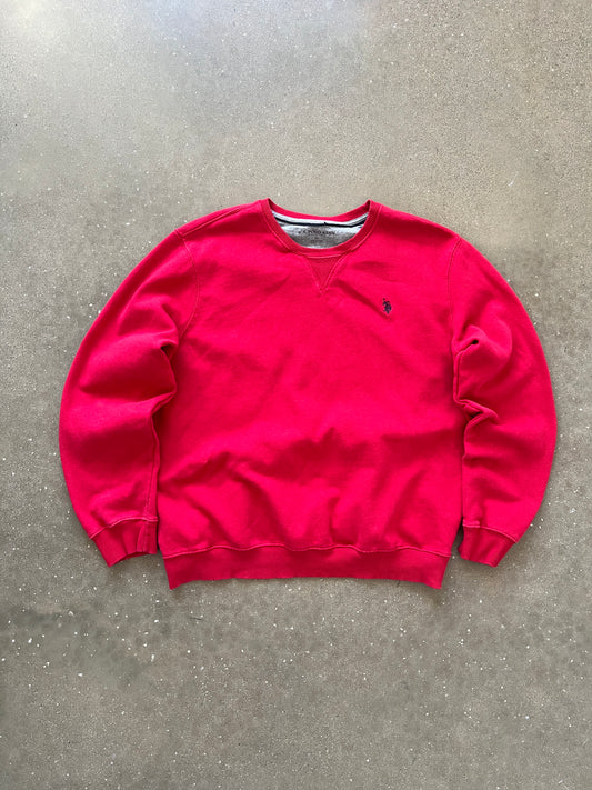 Vintage Red Polo Assassin Crew - XL