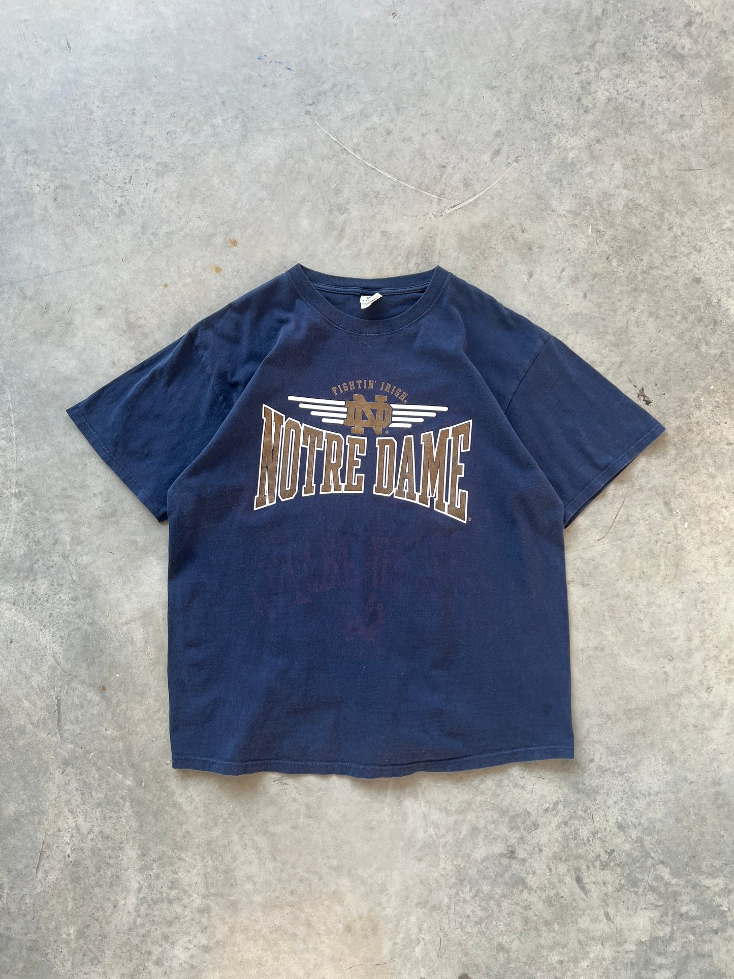 Vintage Navy Notre Dame Shirt - L/XL