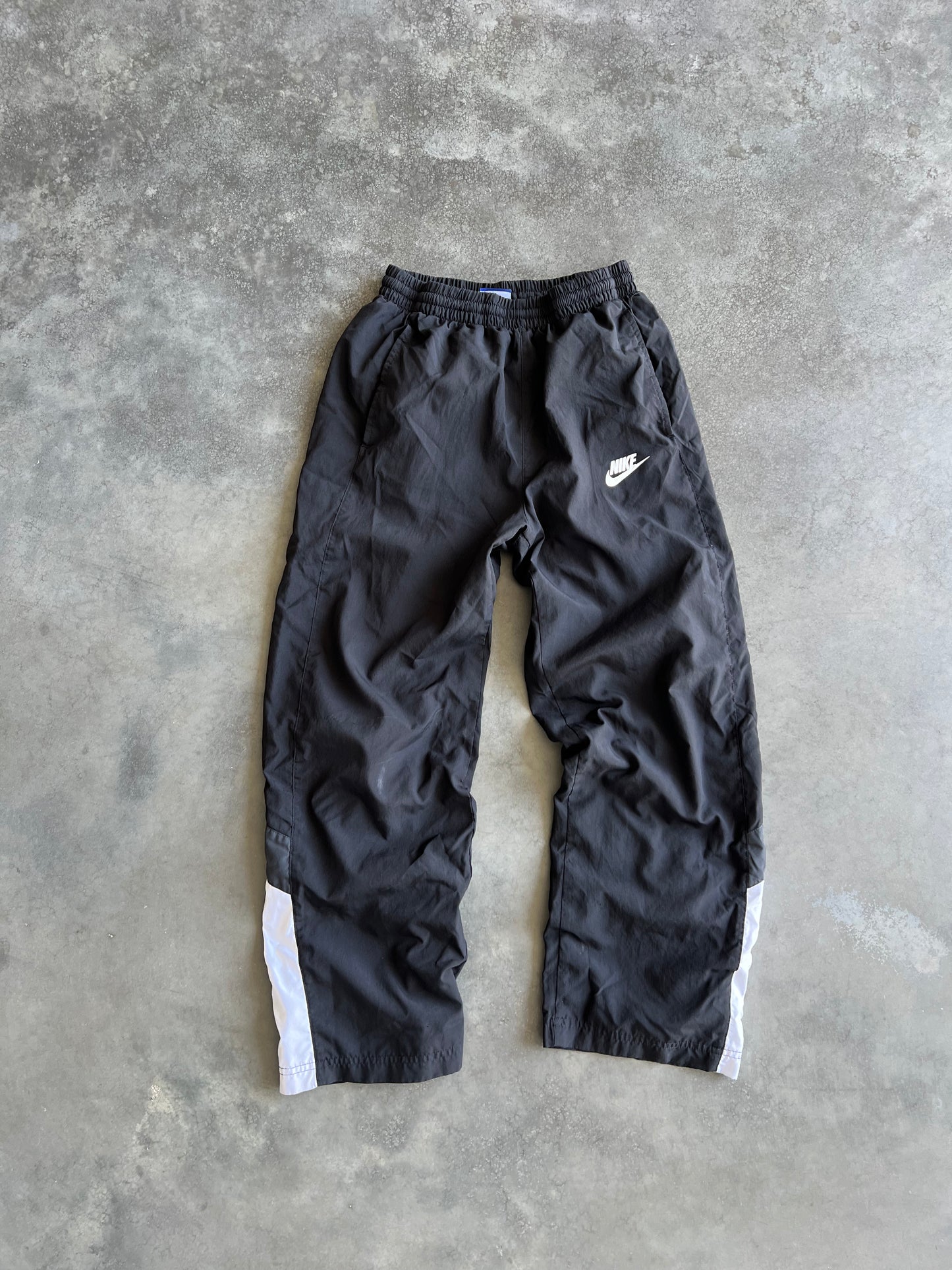 Vintage Black Nike Swoosh Track Pants - XS