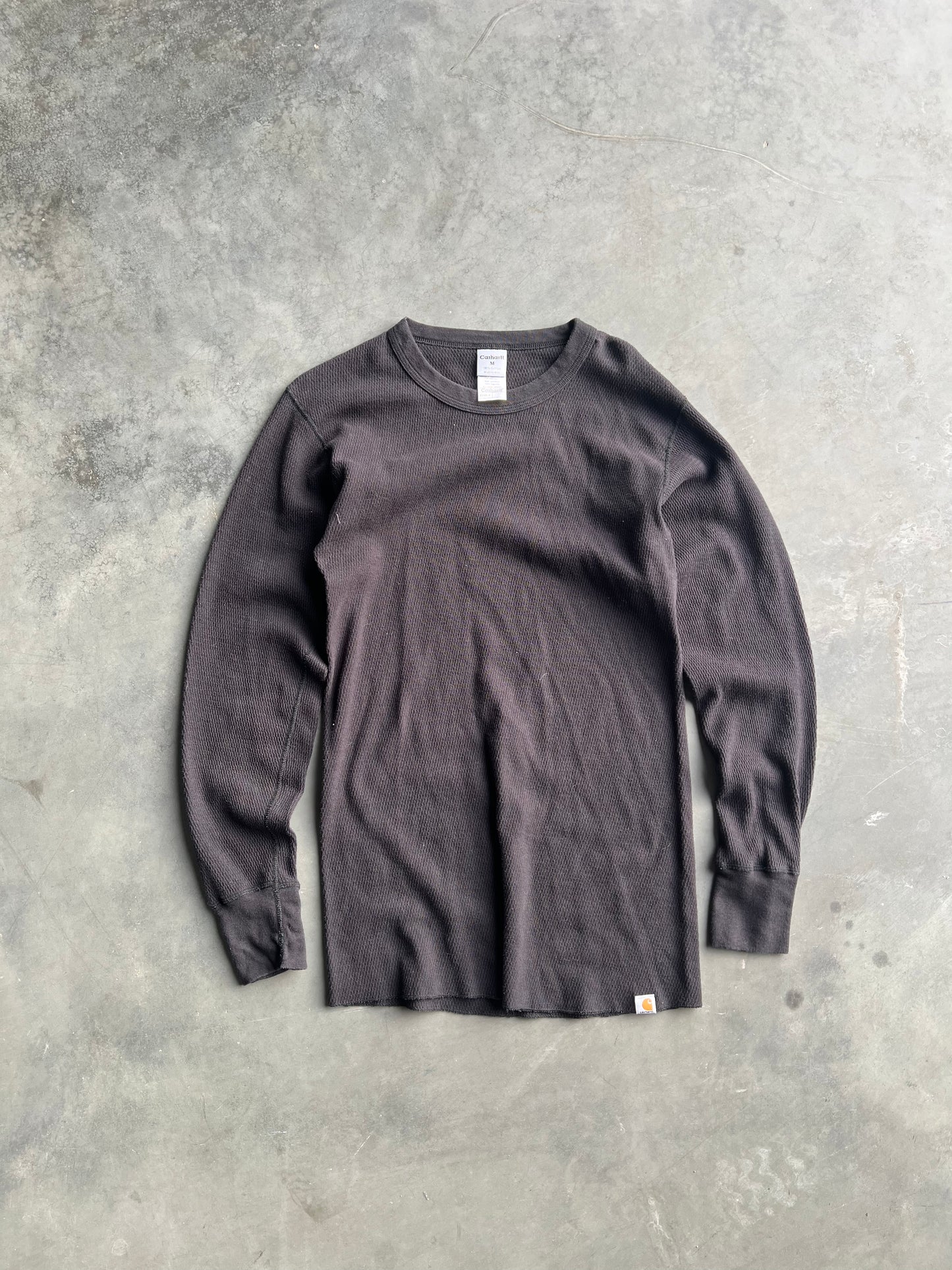 Vintage Black Carhartt Thermal Shirt - M