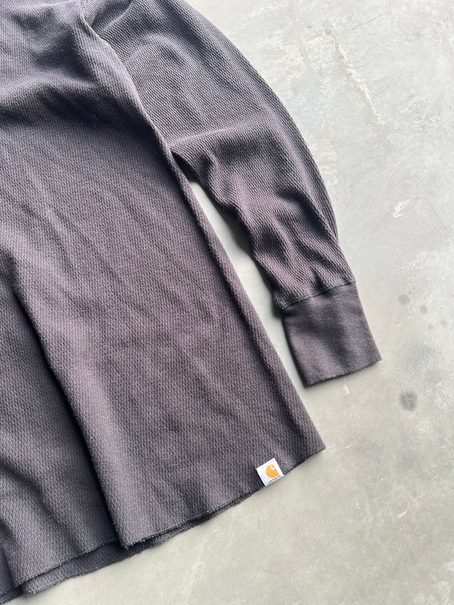 Vintage Black Carhartt Thermal Shirt - M