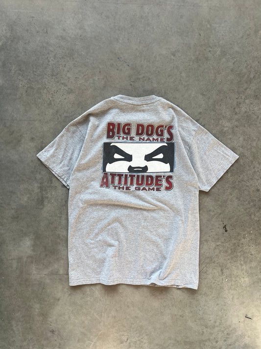 Vintage Grey Big Dogs Attitudes Shirt - M