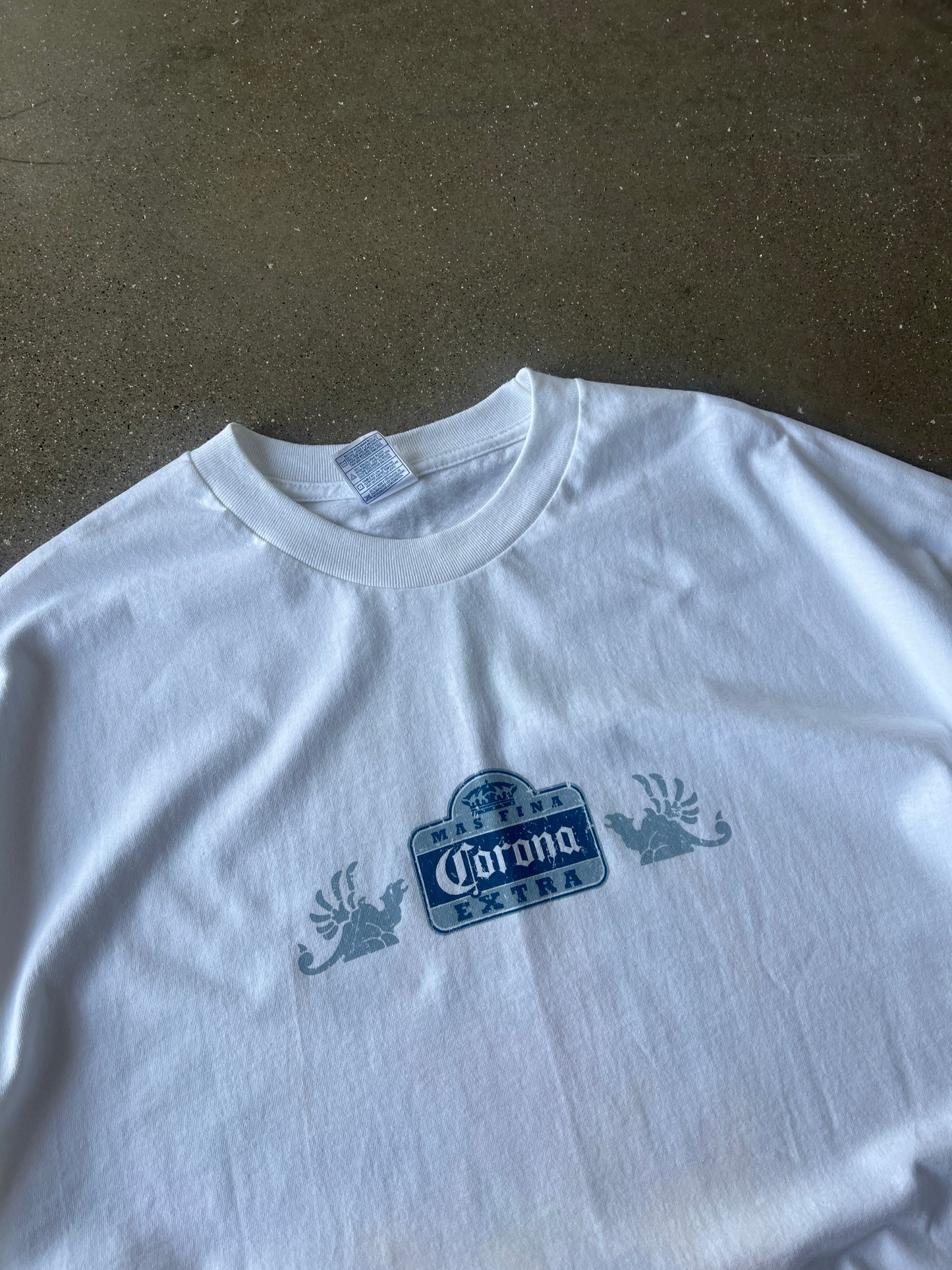 Vintage White Corona Babe T-Shirt - 2XL