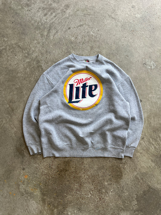 Vintage Grey Miller Lite Crew - XL