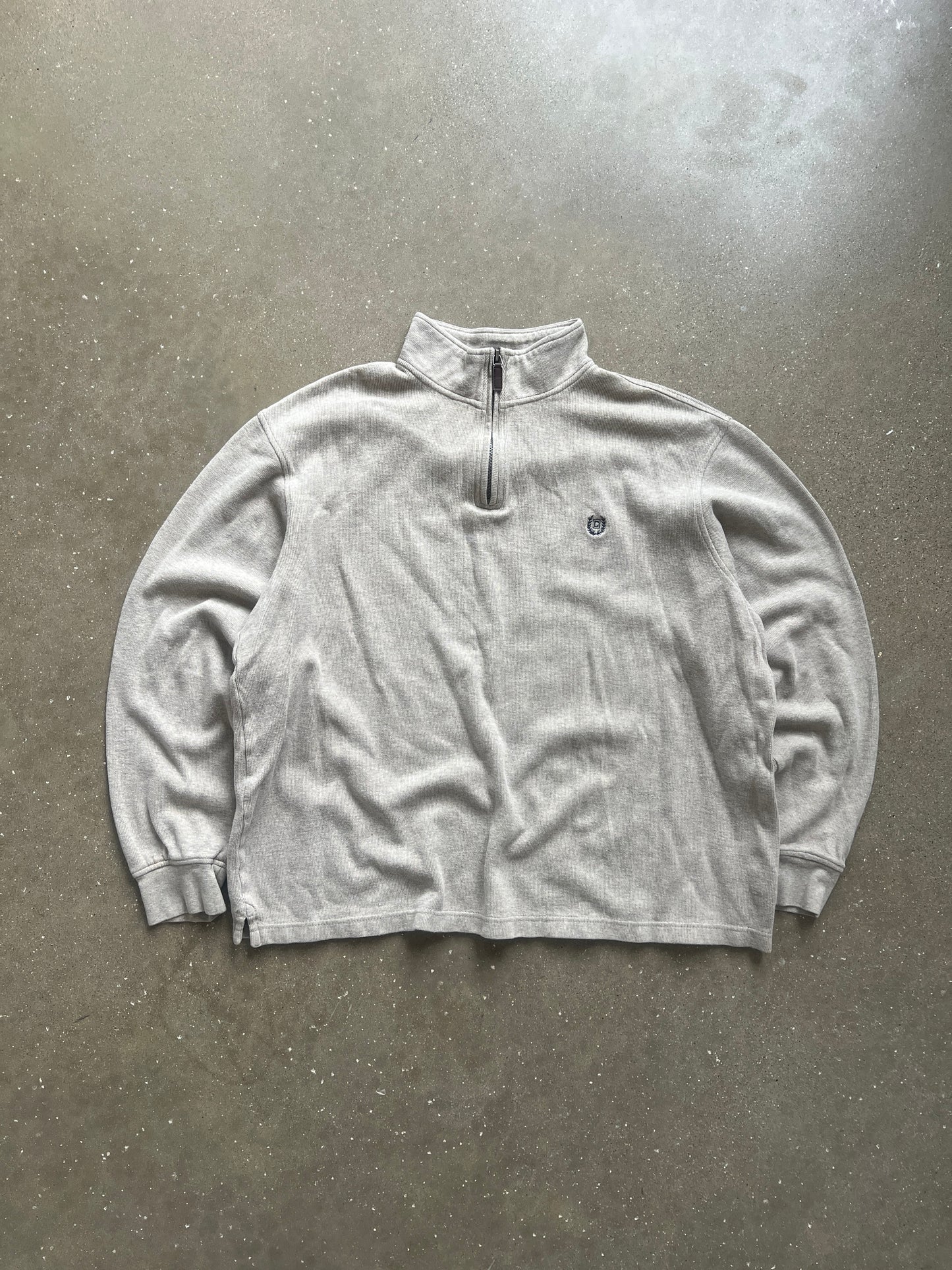 Vintage Tan Chaps Quarter Zip - XL