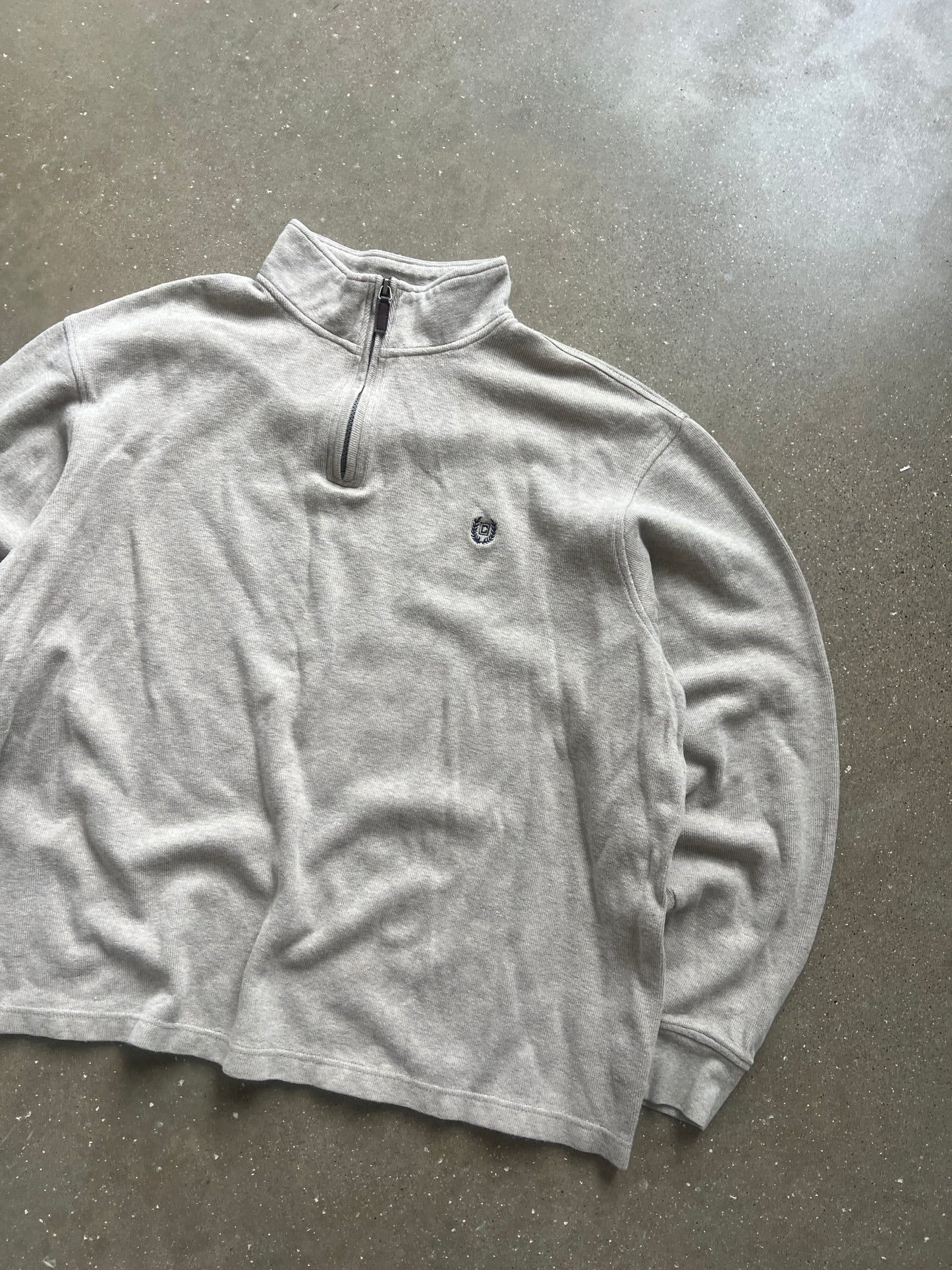 Vintage Tan Chaps Quarter Zip - XL